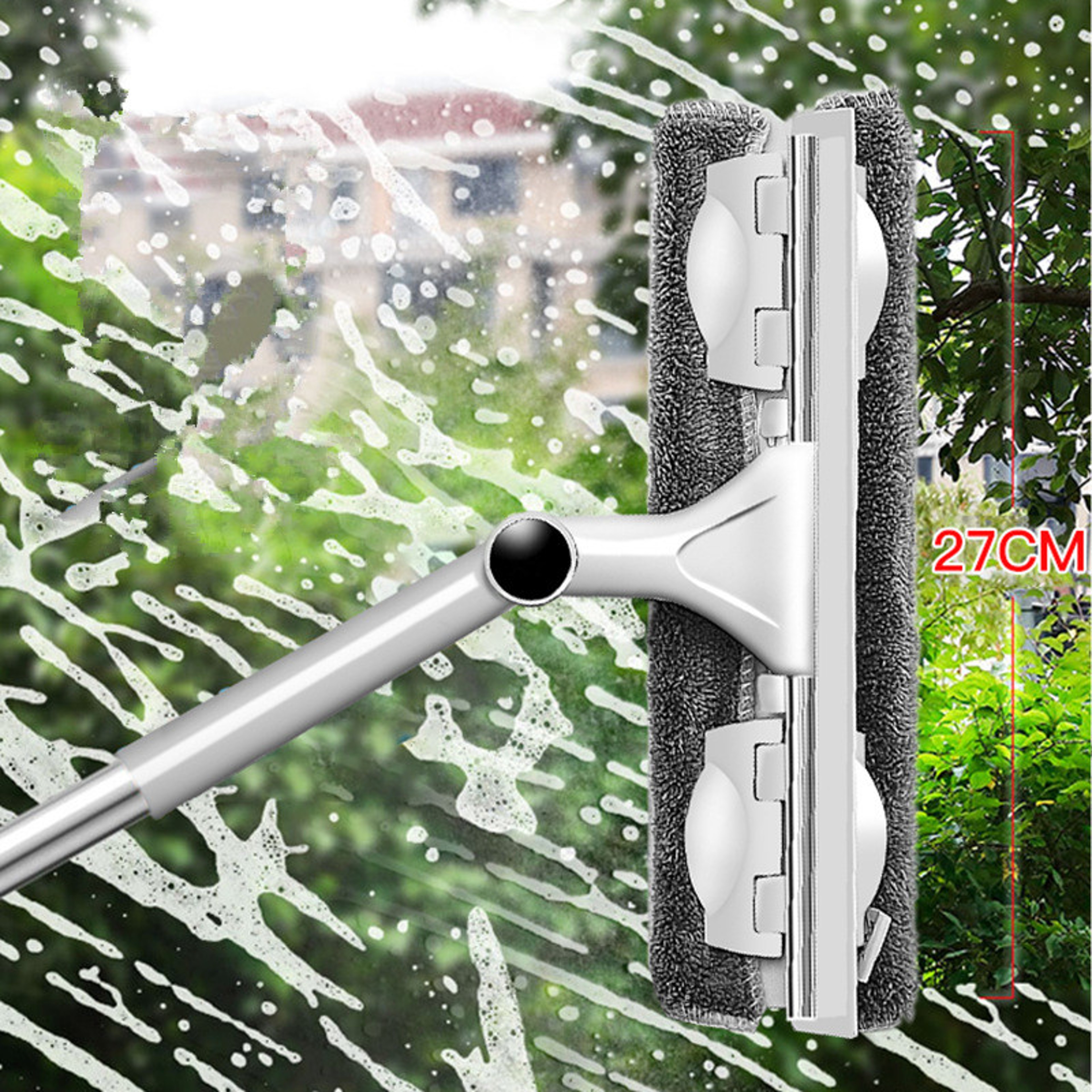Window Cleaning Tools Glass Cleaning Mop Long Handle Wiper Telescopic Rod Home Washing Brush Cleane 1
