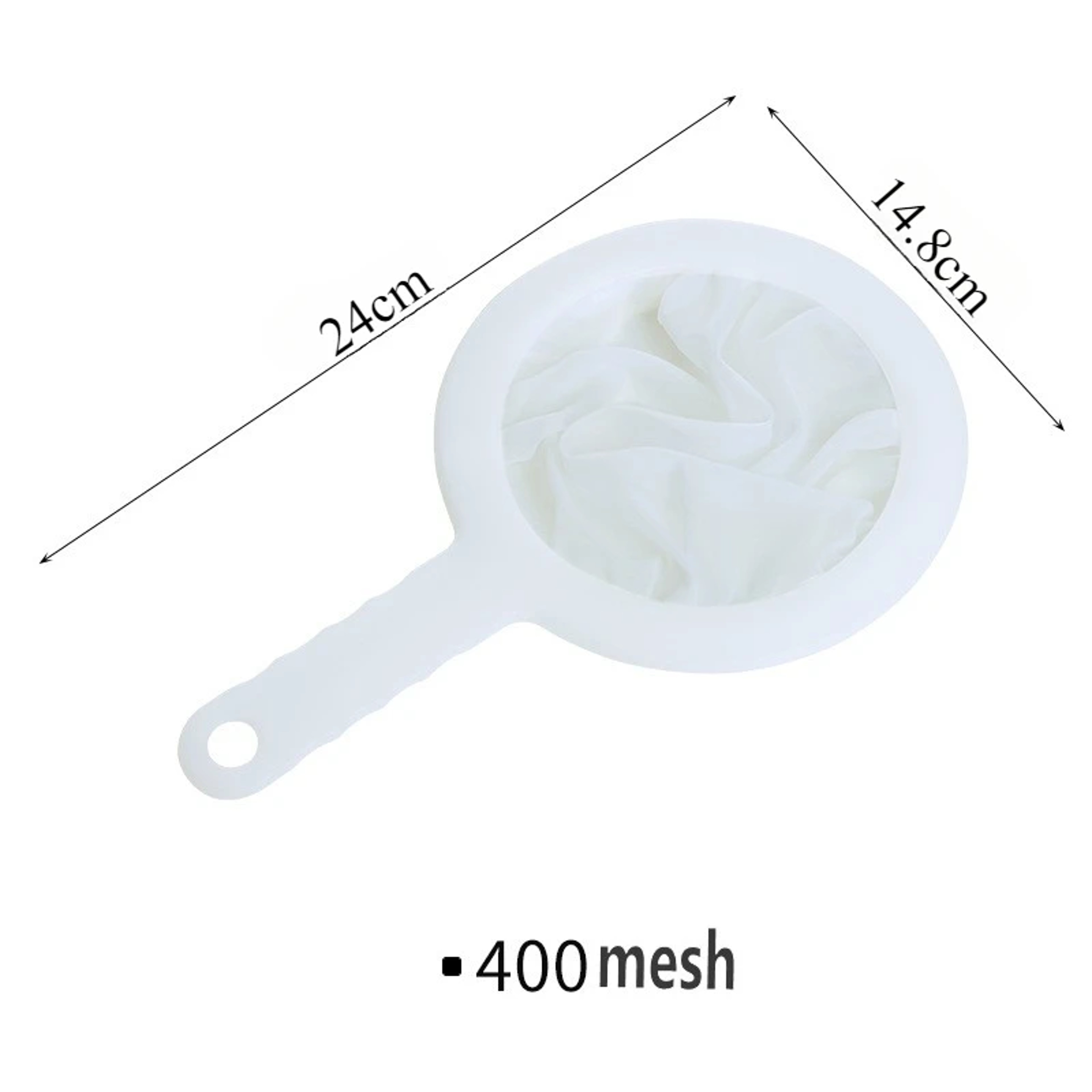 Ultra Fine Mesh Strainer Spoon Washable Nylon Filter Kitchen Tea Coffee Juice Colander 8