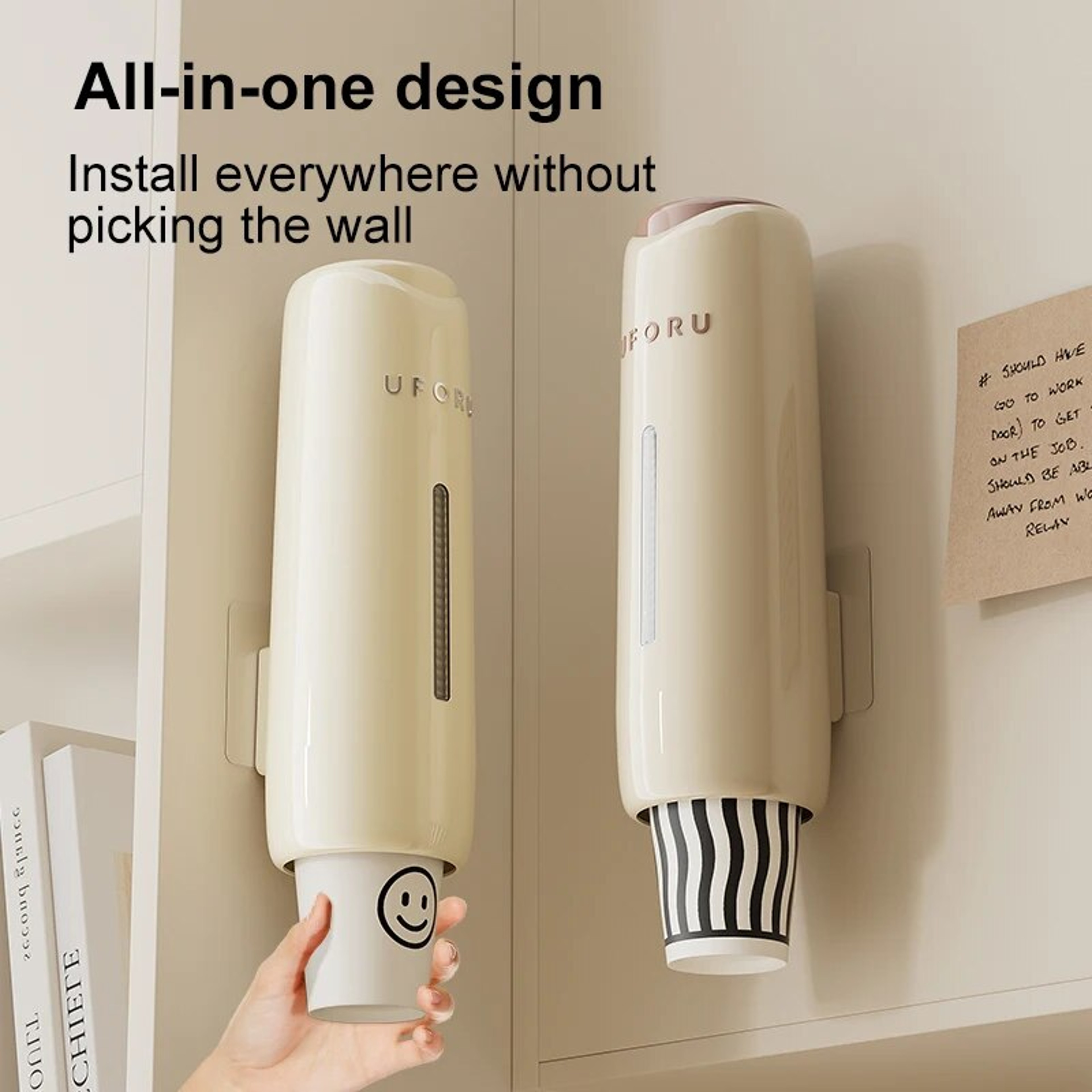 Wall-mounted Bracket Water Dispenser Cup Extractor, Home Perforation-Free Living Room Kitchen – view 4