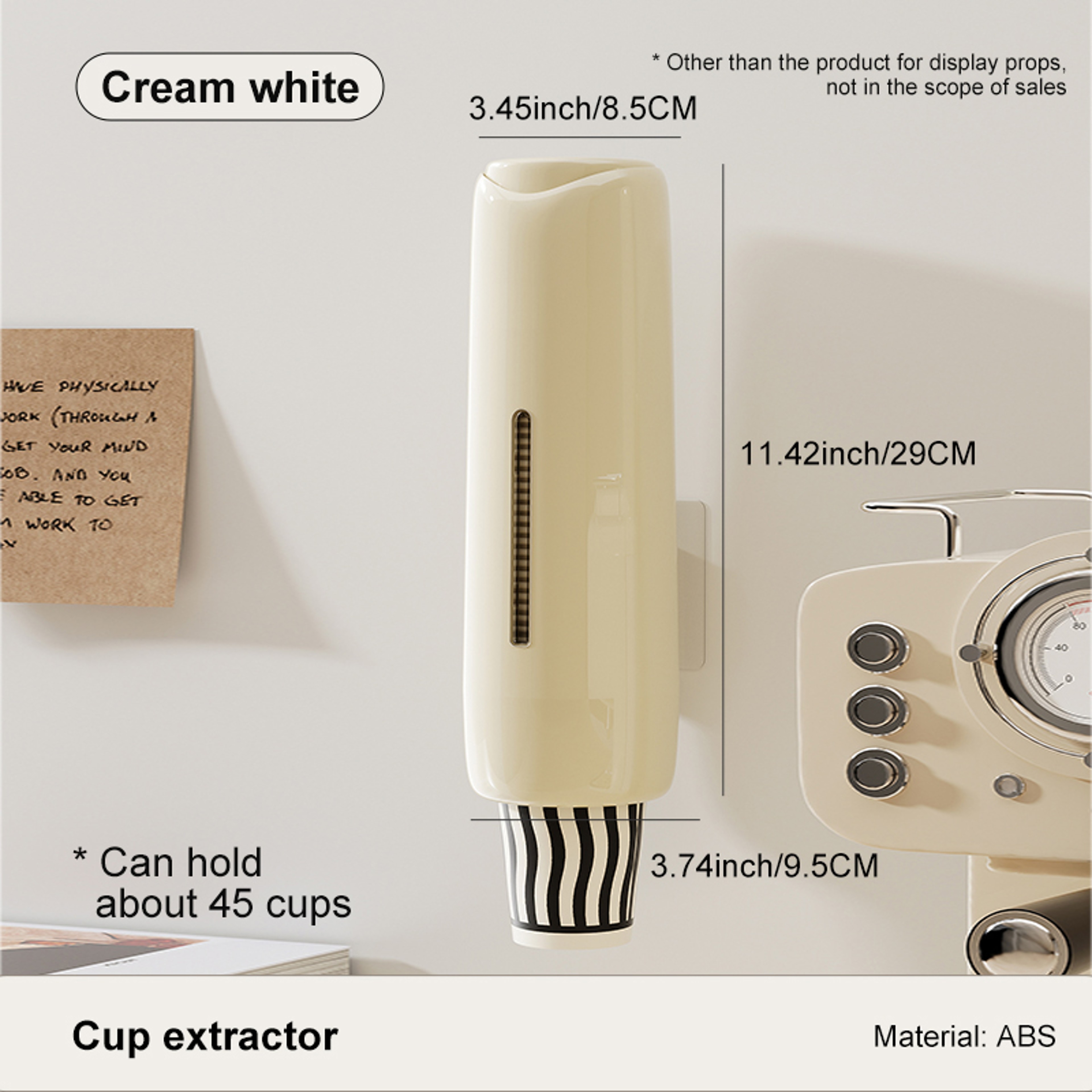 Wall-mounted Bracket Water Dispenser Cup Extractor, Home Perforation-Free Living Room Kitchen – view 8