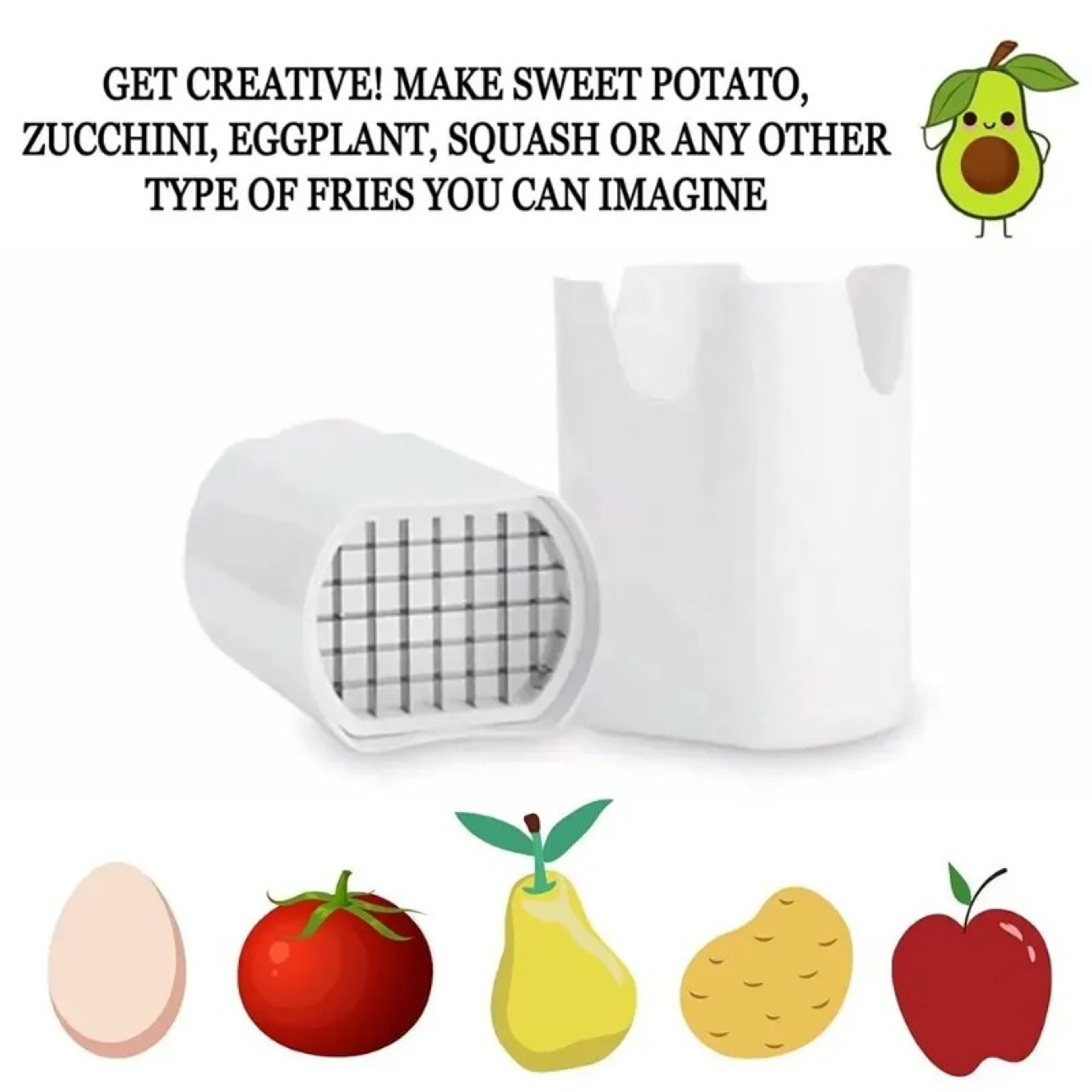 Natural Cut French Fry Cutter Potato Veggie Dicer Vegetable Sheet Slicer Kitchen Tool Durable 3
