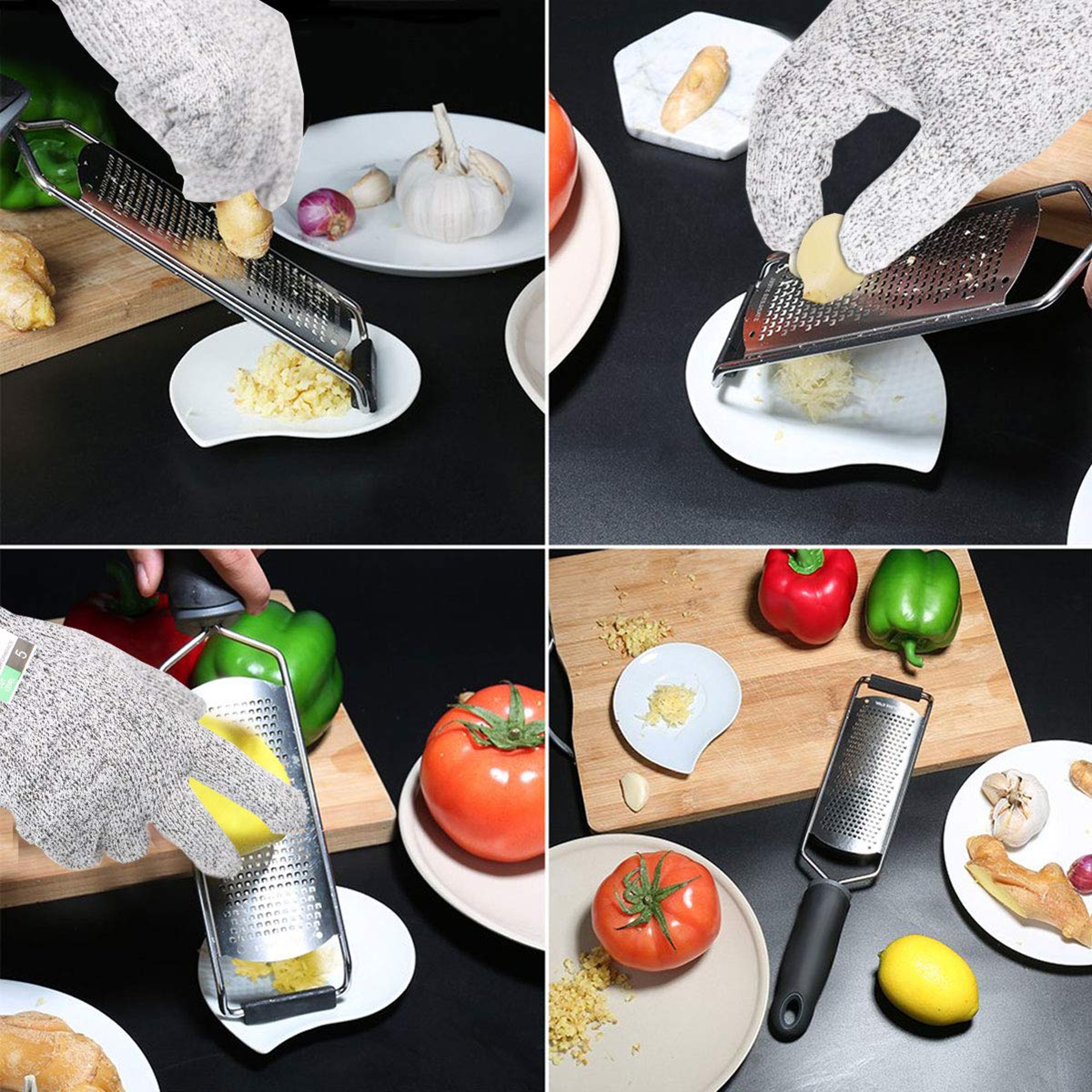 Lemon Zester Cheese Grater Stainless Steel Grater For Garlic Ginger And Citrus 2
