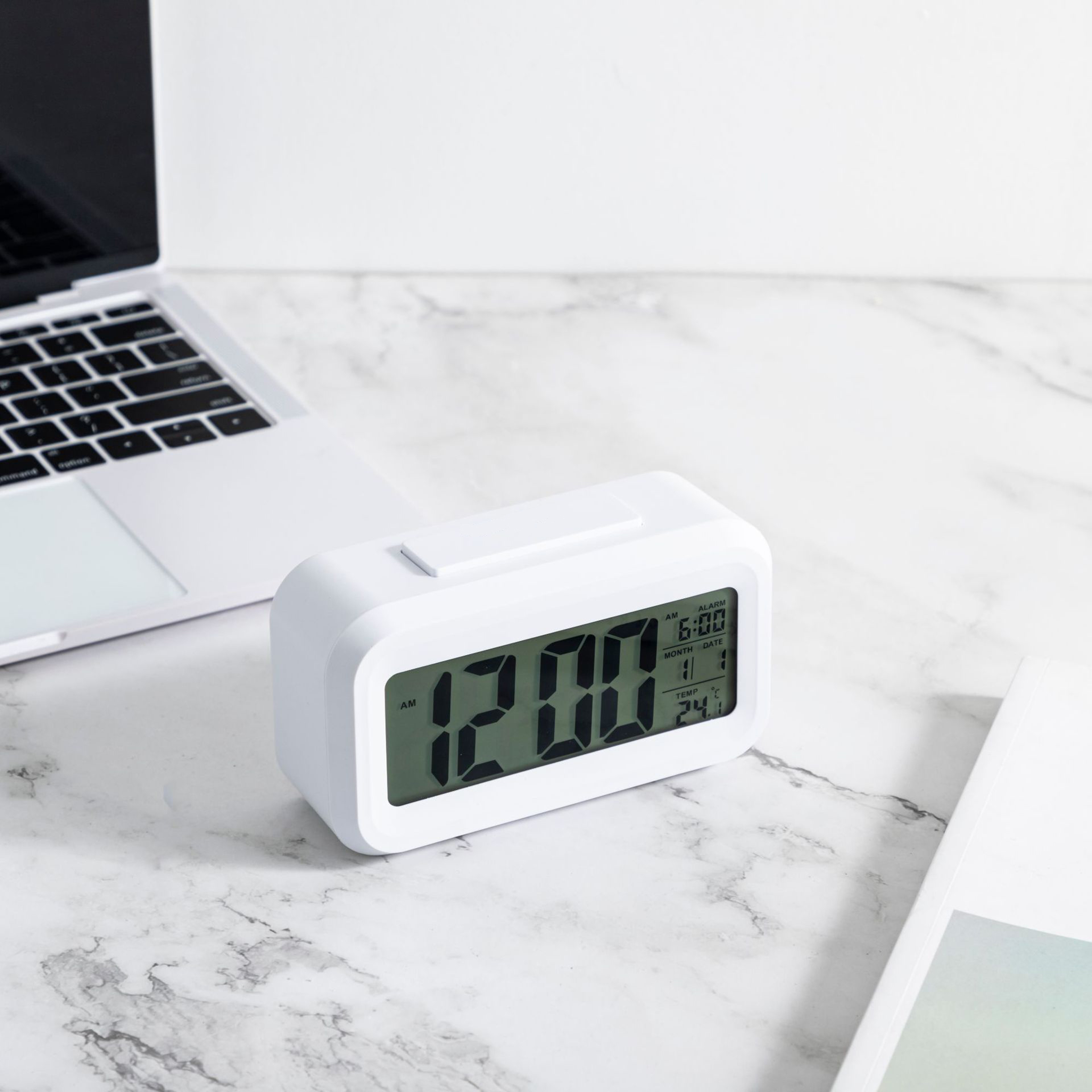 Multifunction LED Digital Alarm Clock With Backlight Time Calendar Snooze And Desktop Table Clock 3