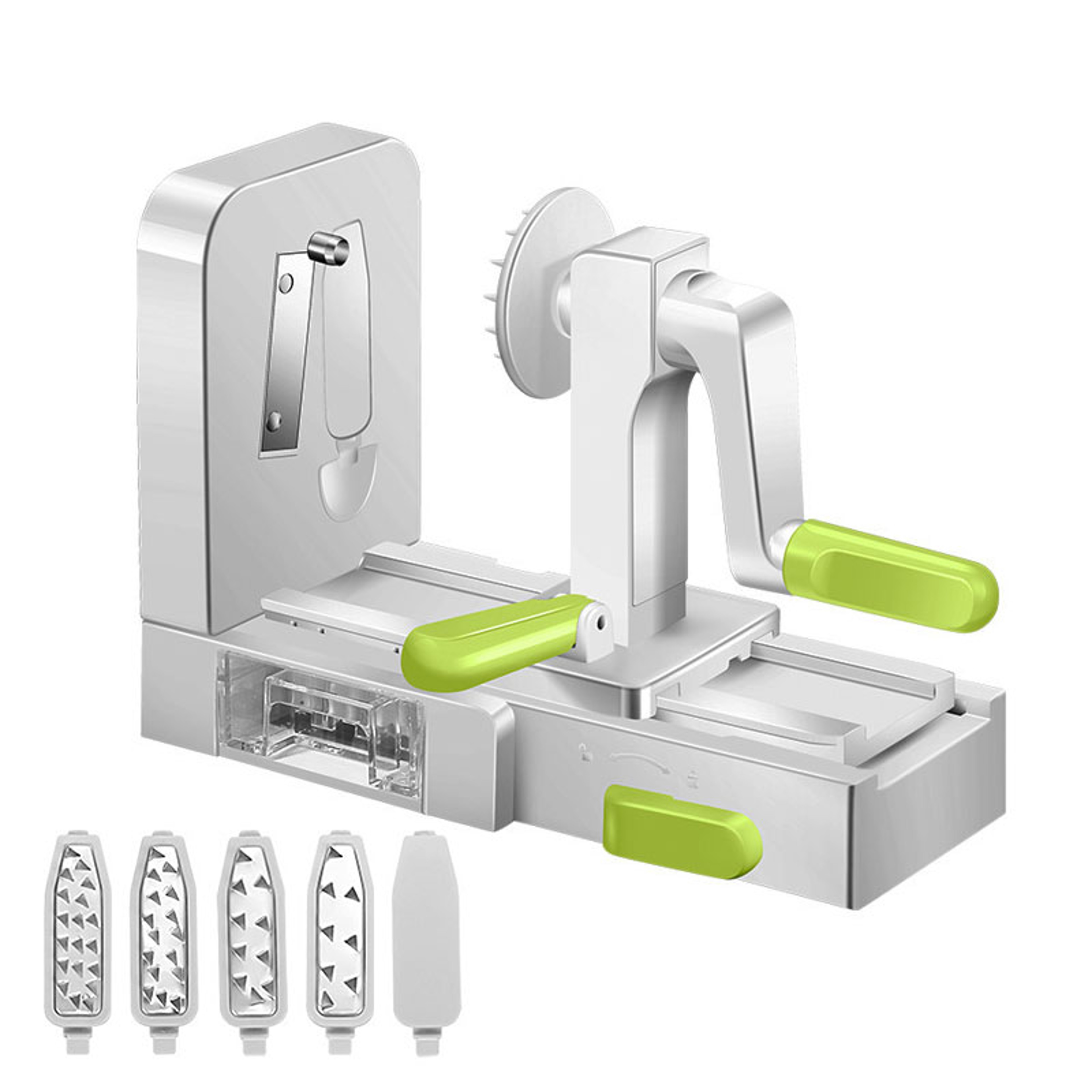 Best Veggie Spiral Slicer Blades Zucchini Noodle Maker Curly Fry Chopper Cutter Pasta Spaghetti Mak 0