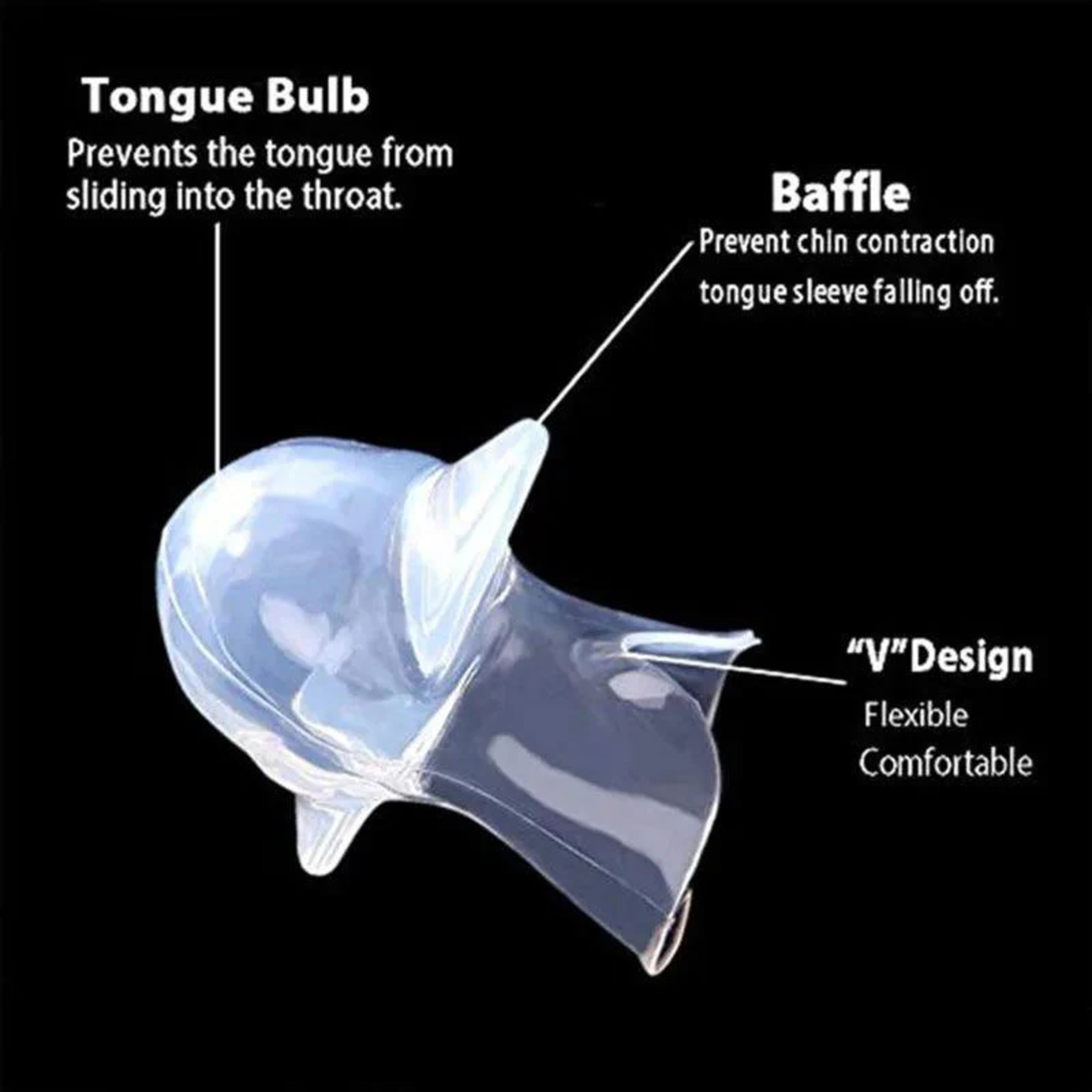 Medical Anti Snore Device Silicone Tongue Retainer for Better Sleep Quality – view 10