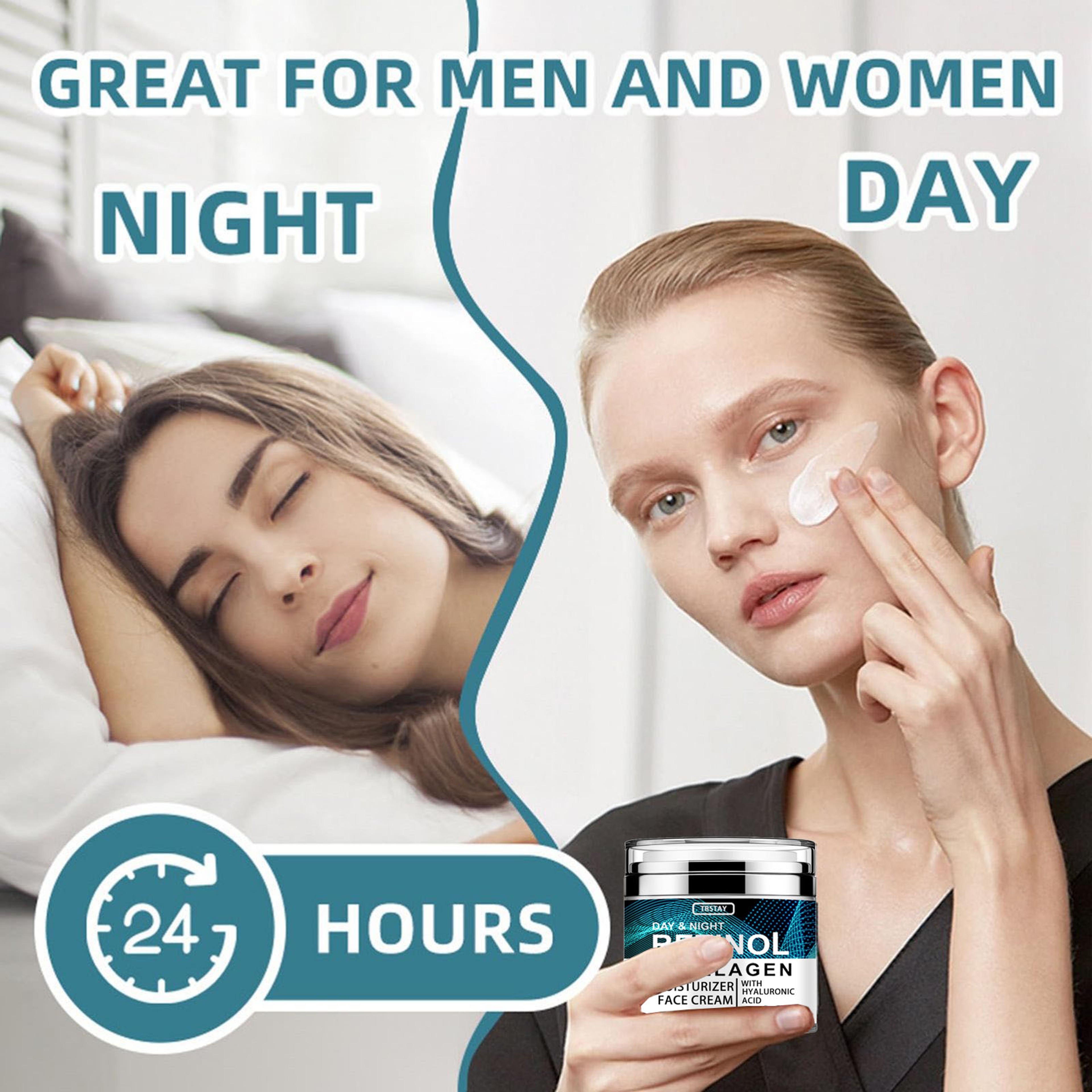 Retinol And Collagen Face Cream With Hyaluronic Acid For Youthful Glow 4