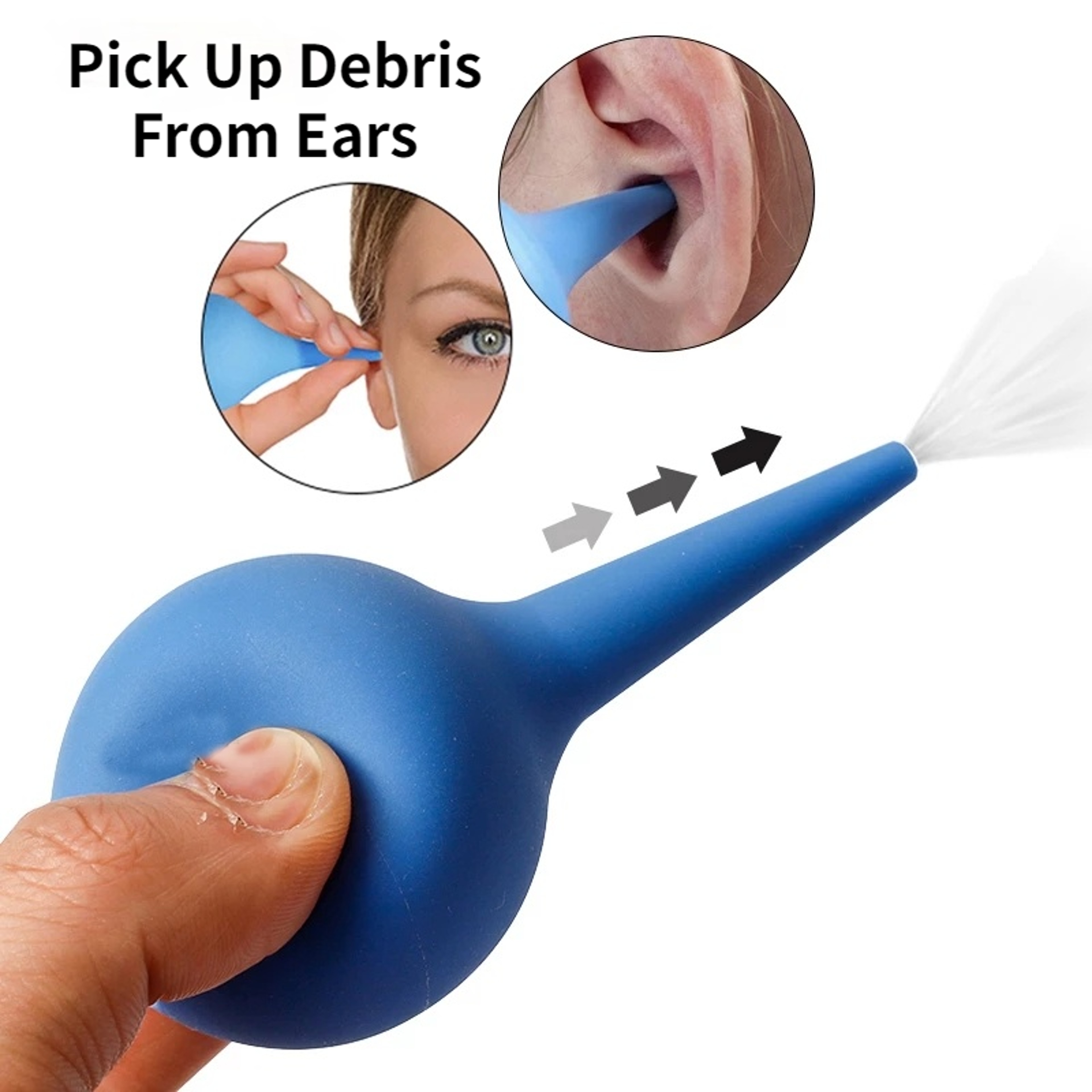 Ear Syringe Bulb Ear Wax Removal Kit Dust Cleaner Air Blower Pump For Adult And Kid 0