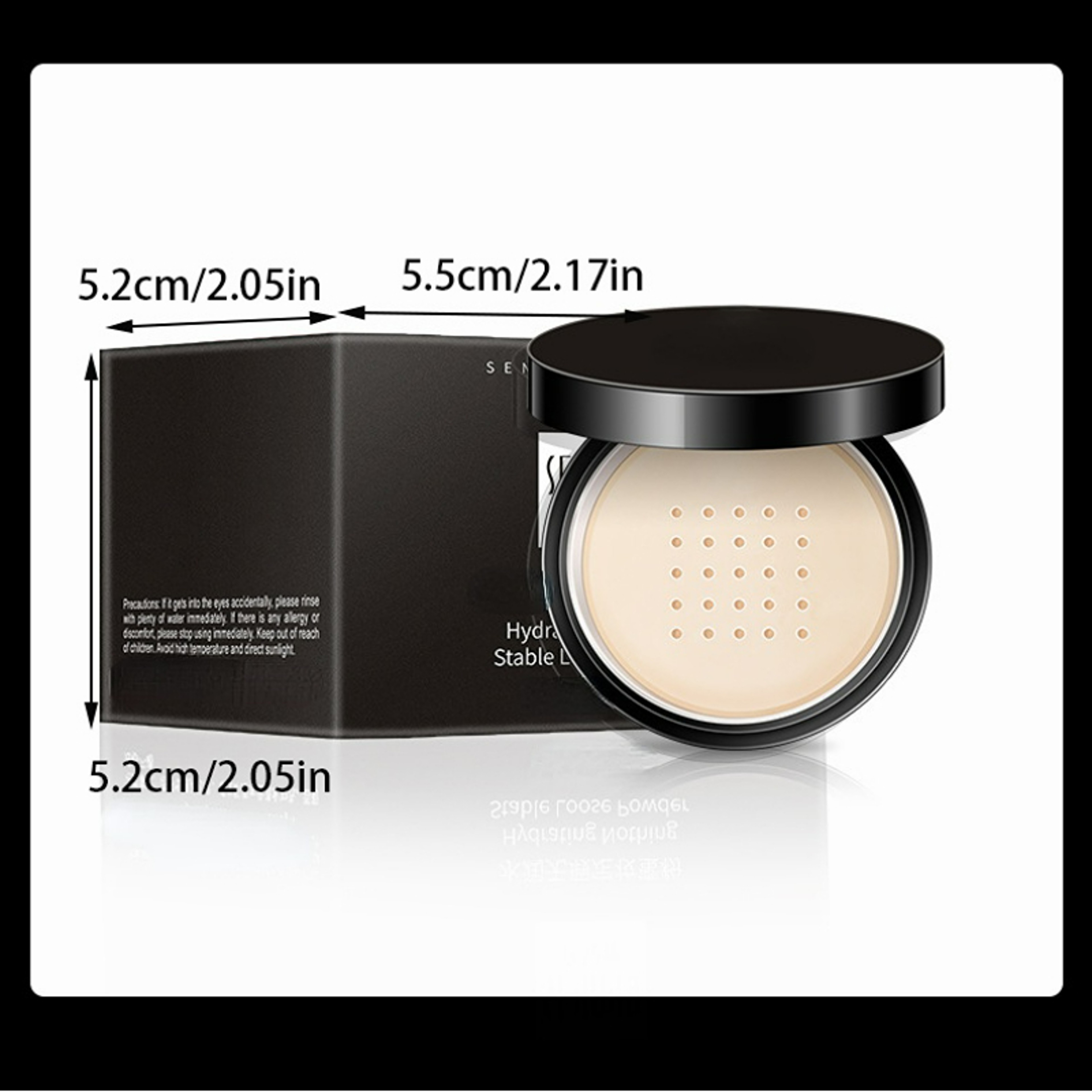 Natural Nude Finish Hydrating Flawless Setting Powder Oil Control Concealer For All Skin Types 6
