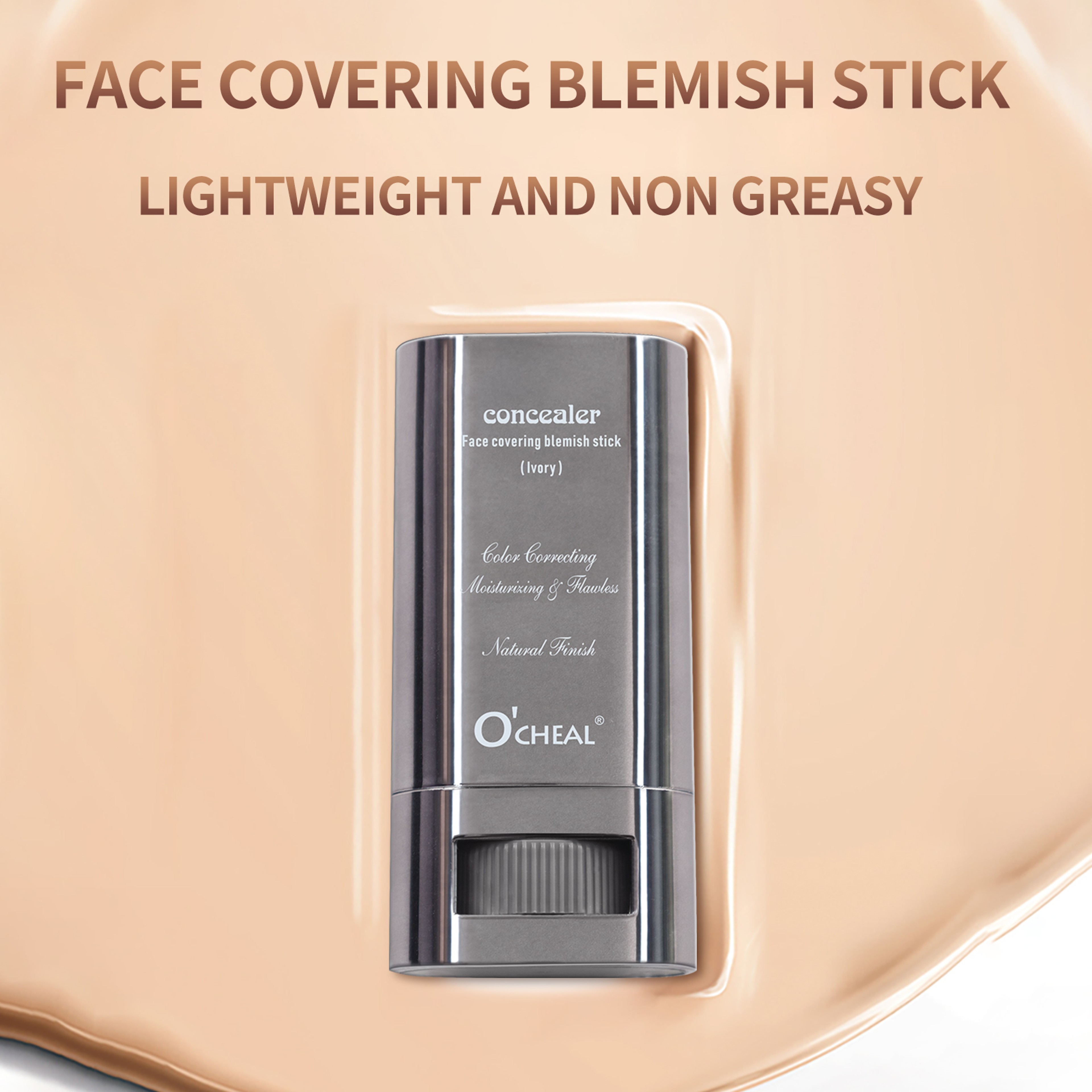 Face Concealer Contour Stick LongWear Lightweight Brighten Stick For Blemish Contouring Beauty Make 2