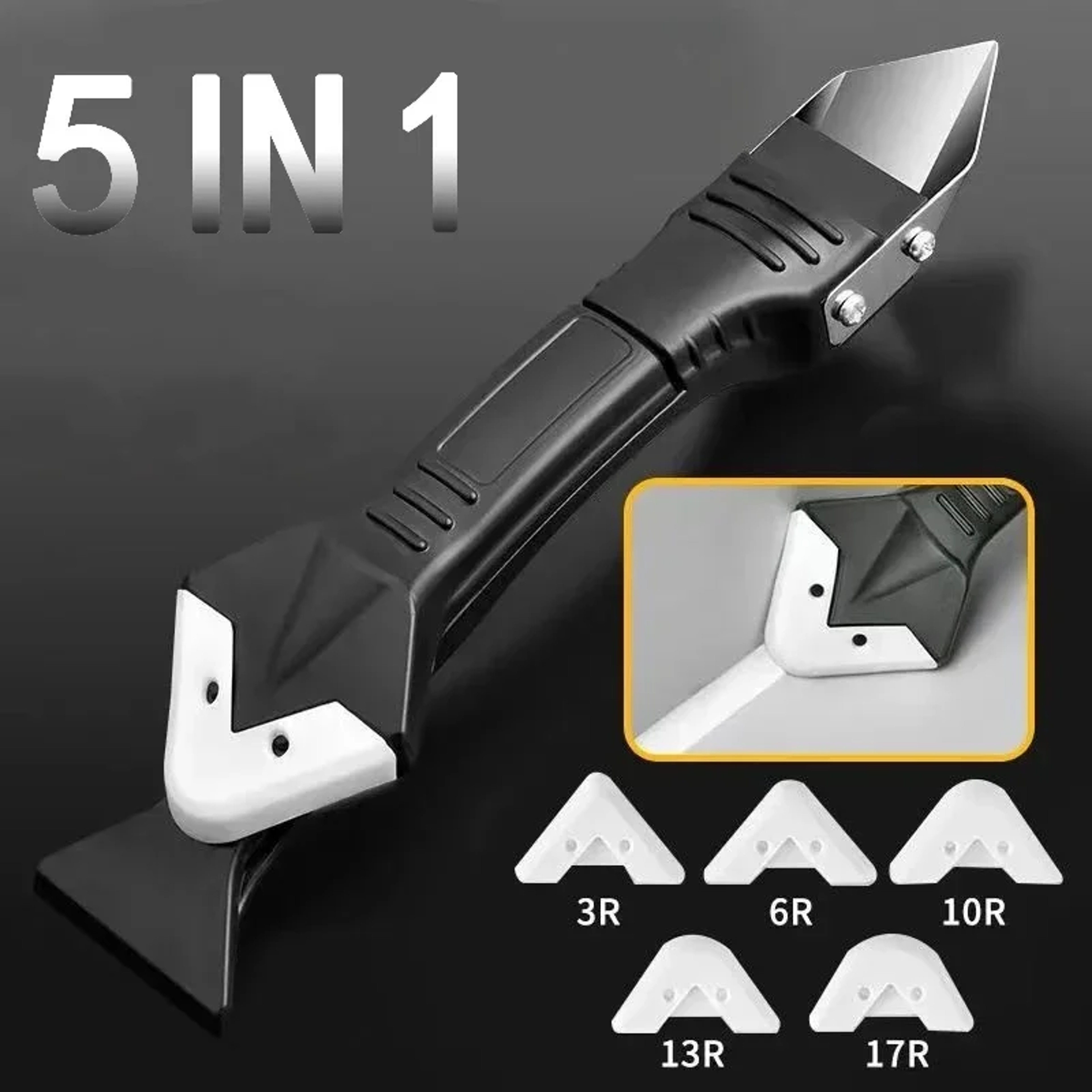 Caulking Finisher Silicone Scraper Smooth Remover Tool Set For Grout And Mould Removal 0