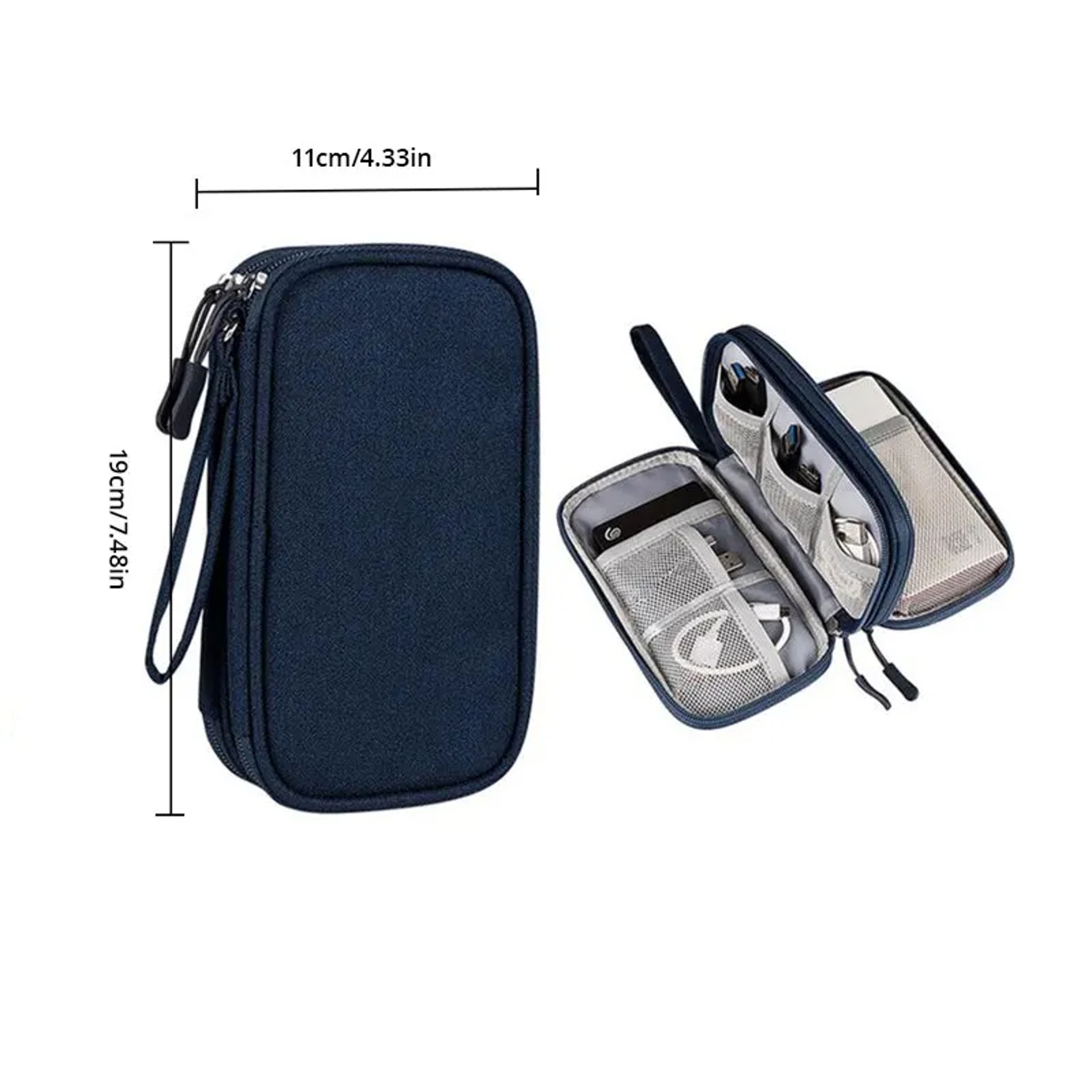 Travel Portable Digital Product Storage Bag USB Data Cable Organizer Headset Charging Treasure Box B