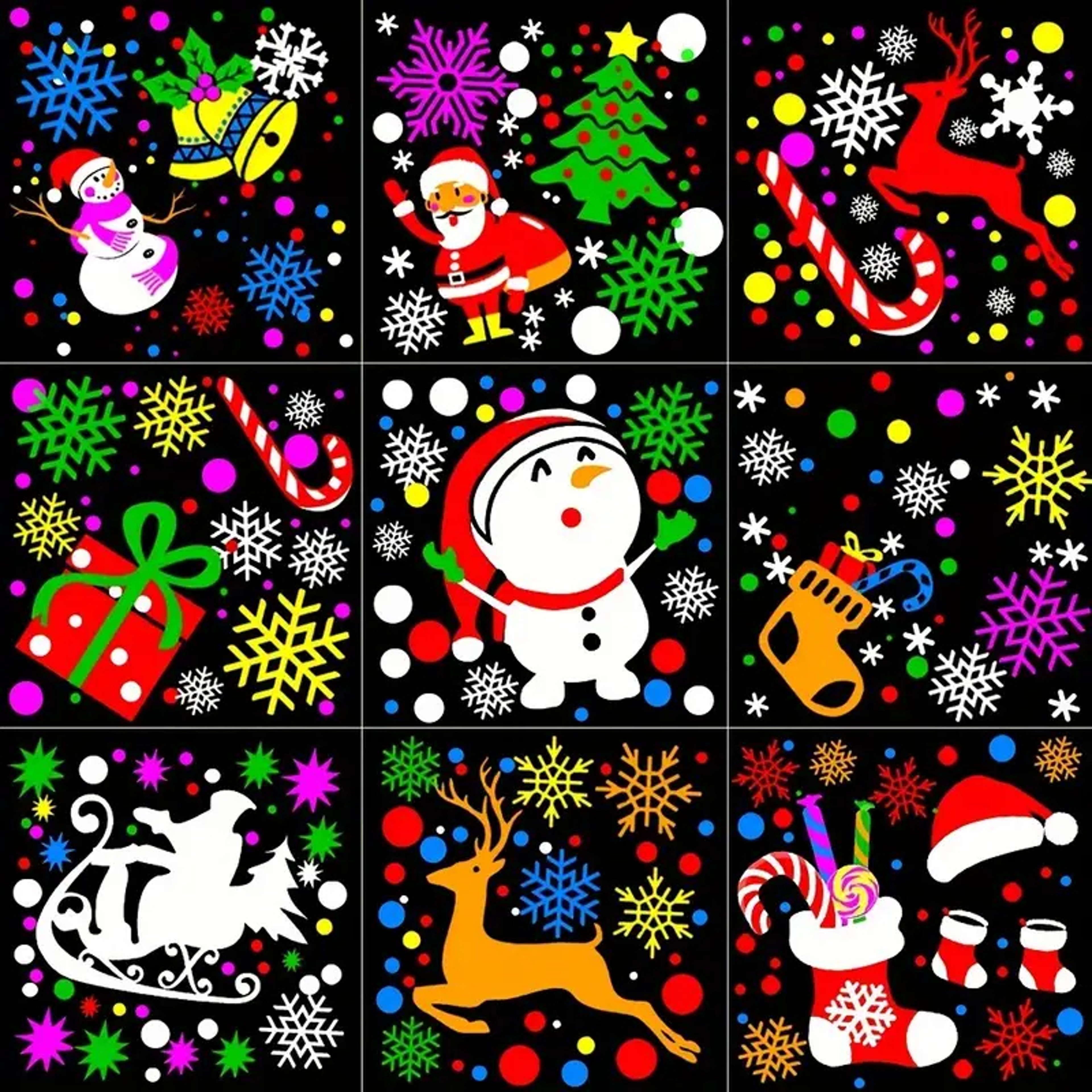 Snowflake Christmas Laser Projector Light16 Patterns Waterproof Rotating Christmas LED Stage Lights