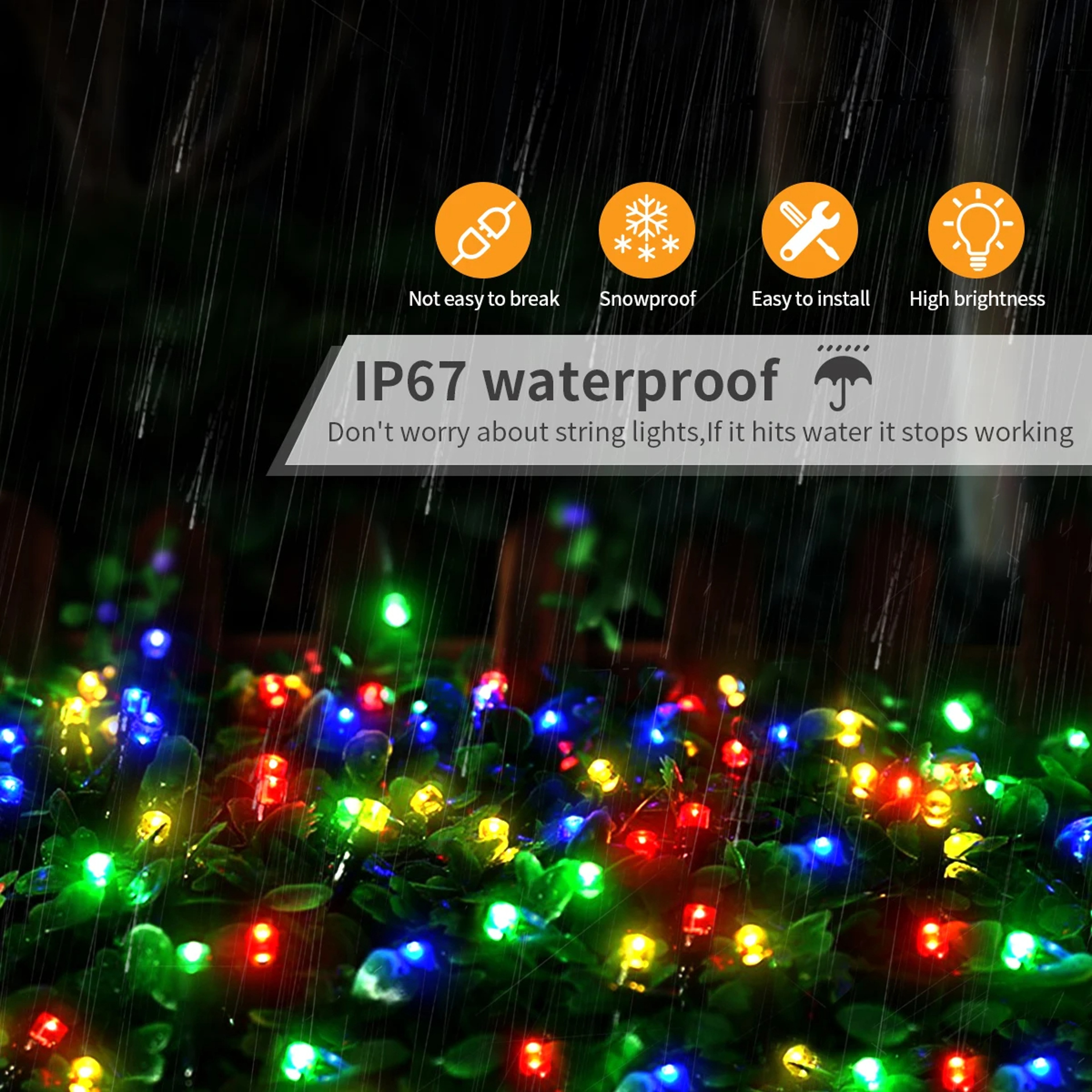 Led Light String Street Garland Fairy Light 110V 220V Waterproof Outdoor Garden Party Wedding Christ