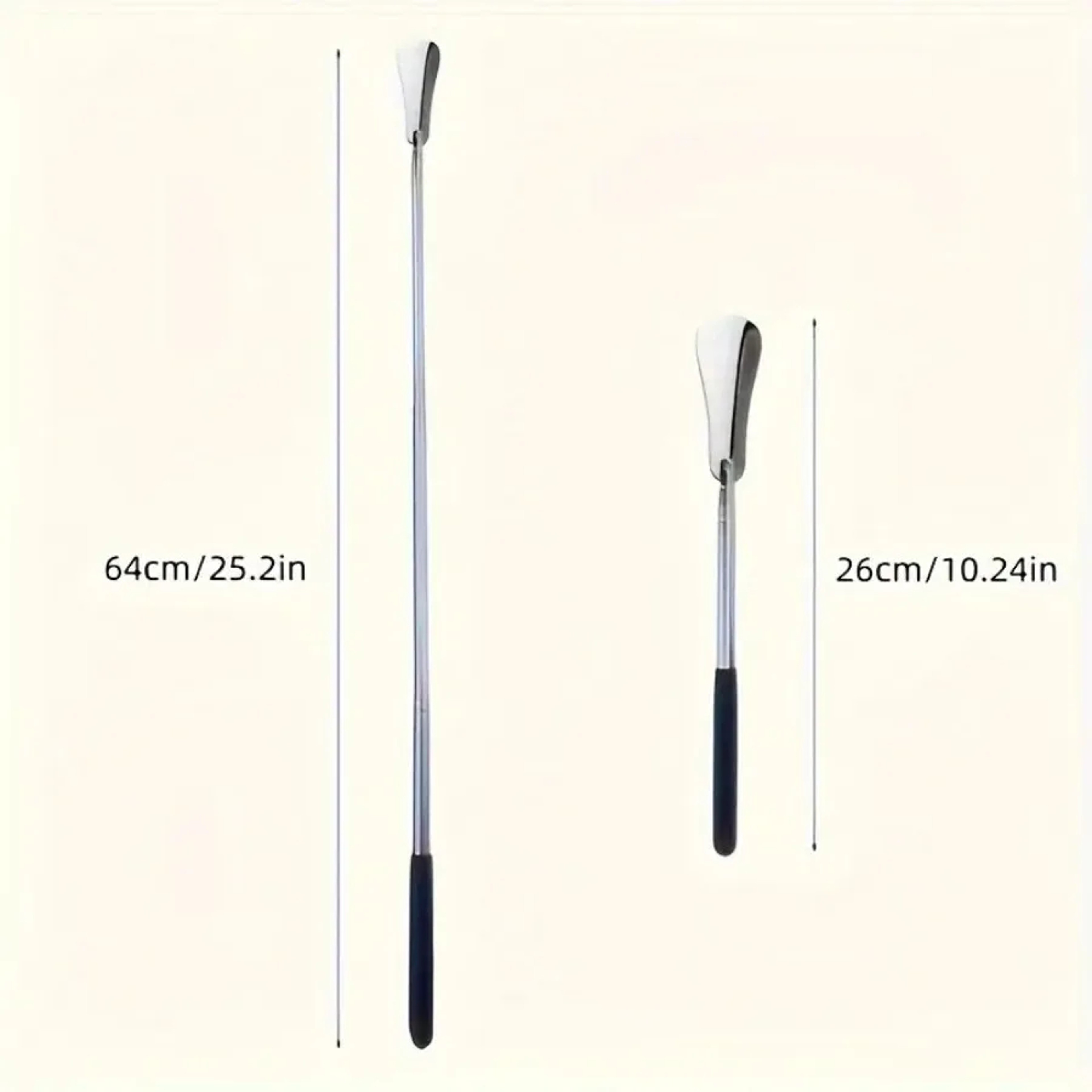 1PC retractable stainless steel elderly shoe puller shoe assistant suitable for both men and women