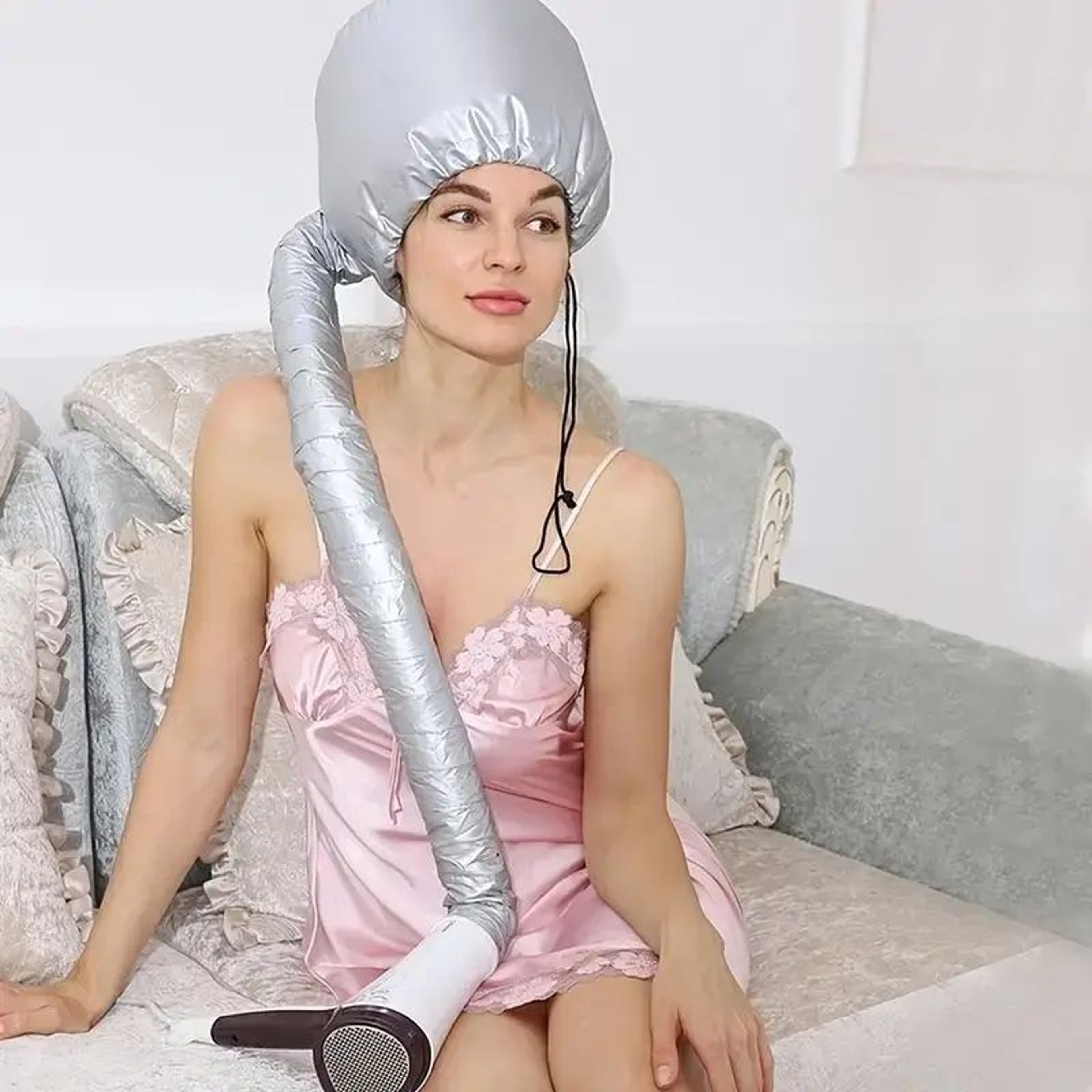 Portable Hair Bonnet Dryer Cap Fast Dry Heating Set for Quick  Easy Hair Drying at Home