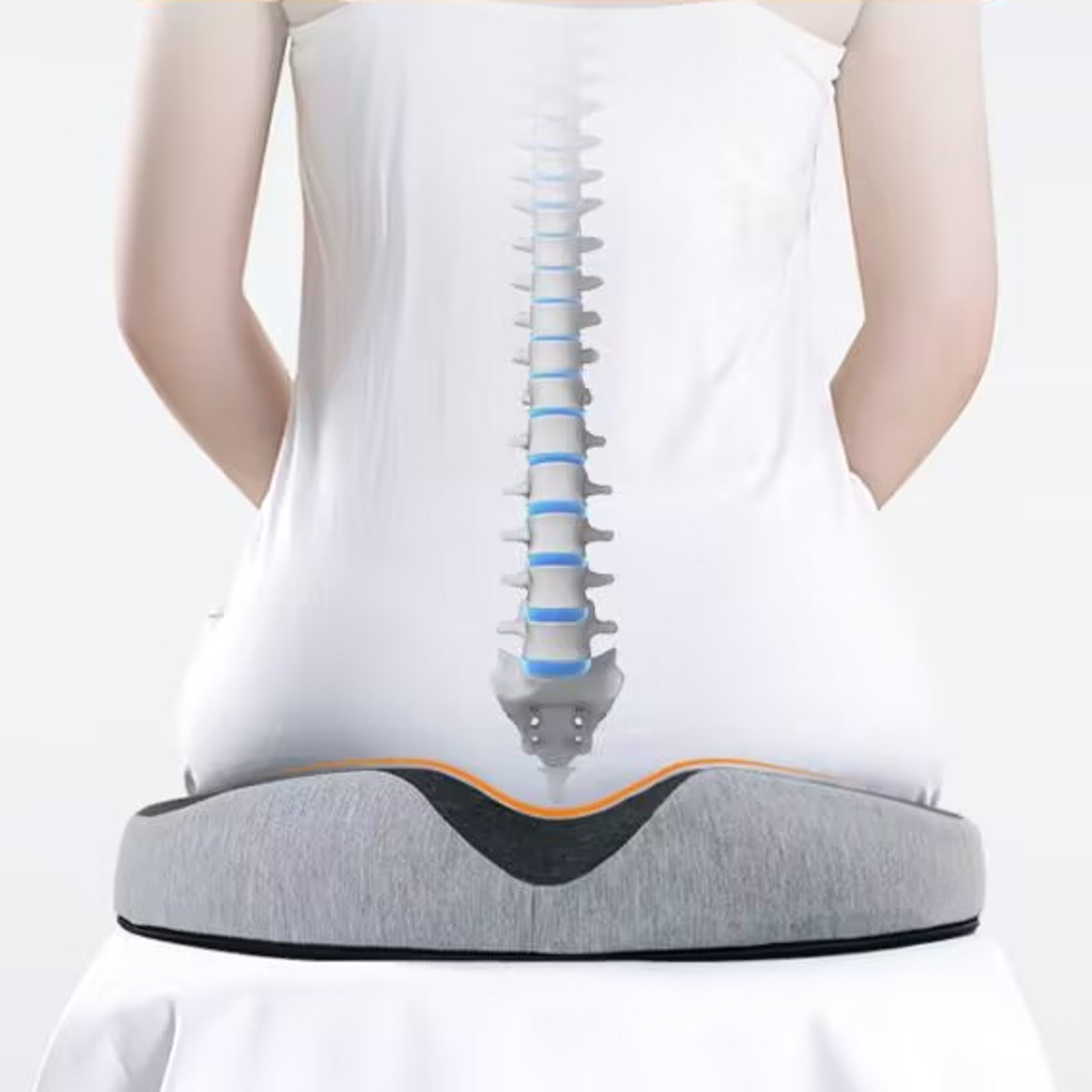 Hemorrhoid Mat Health Care Seat Cushion Donut Shape Memory Foam for Pain Relief Sciatica Tailbone