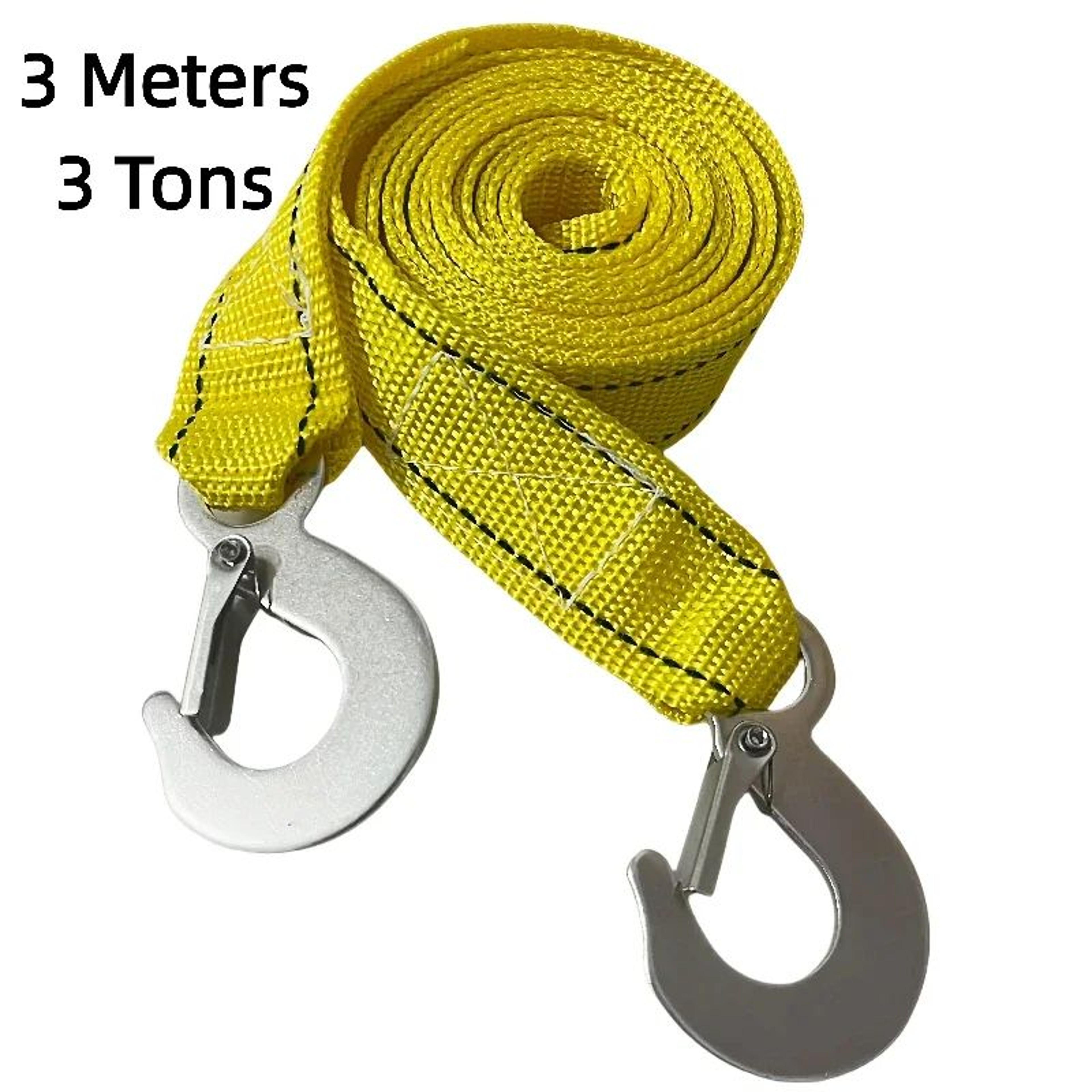Heavy Duty Car Tow Cable Recovery Rope With Forged Hooks For Trailers Vans  Roadside Emergencies 4