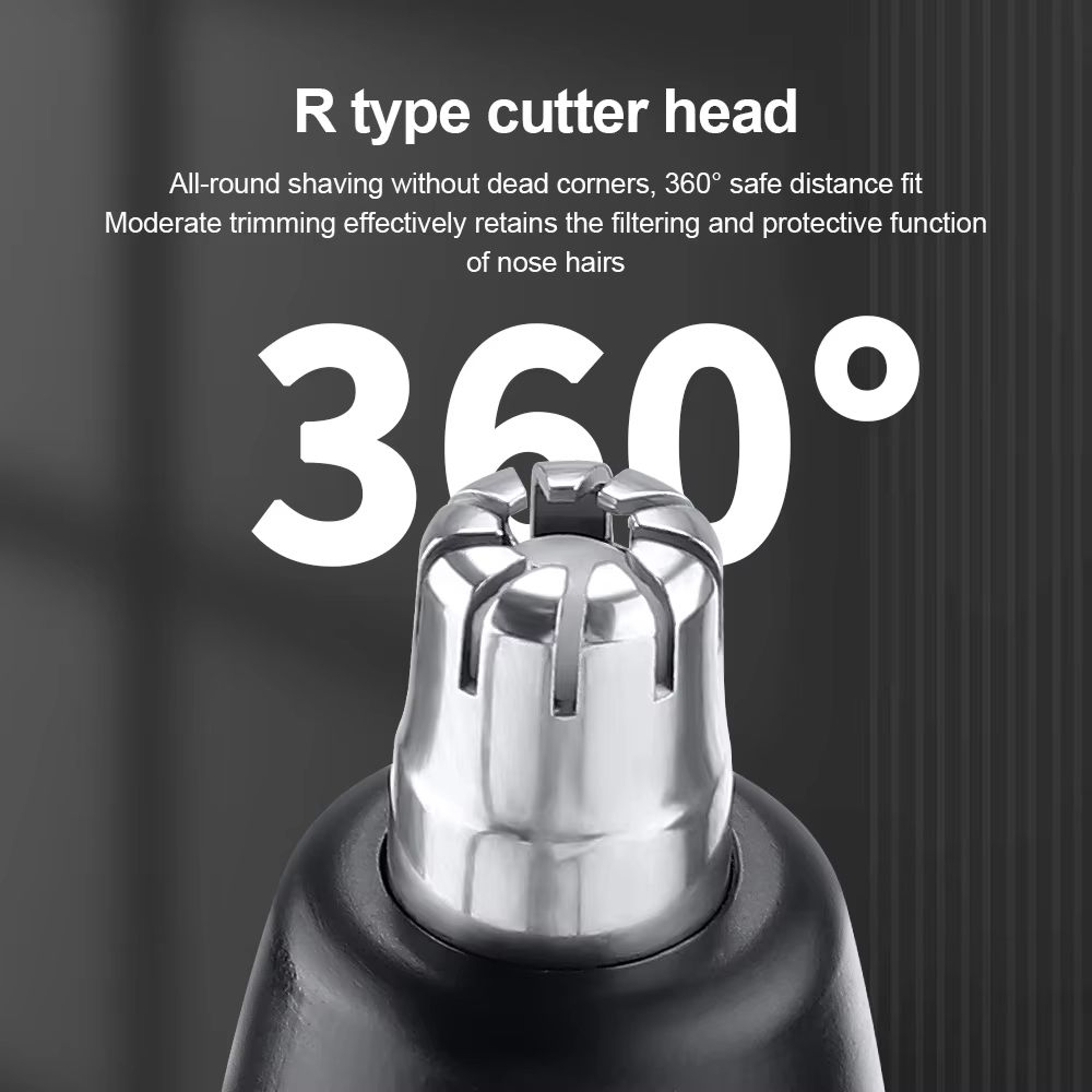 Professional Unisex Nose Hair Trimmer Rechargeable Automatic  Portable For Painless Grooming 10