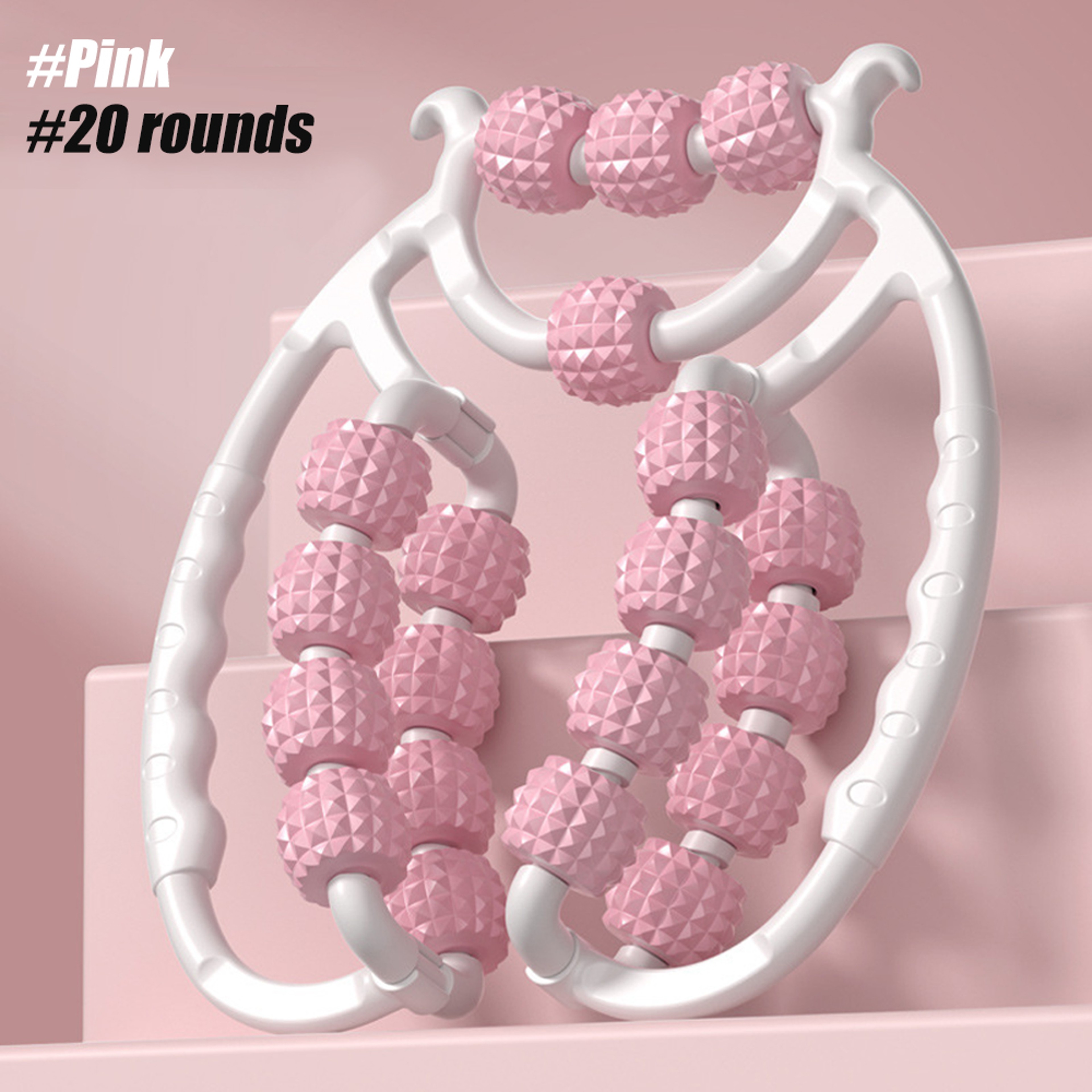 Newest 20 Wheel Annular Leg Clamp Massager Anti Cellulite Body Slimming Roller For Relaxation  Pain 6