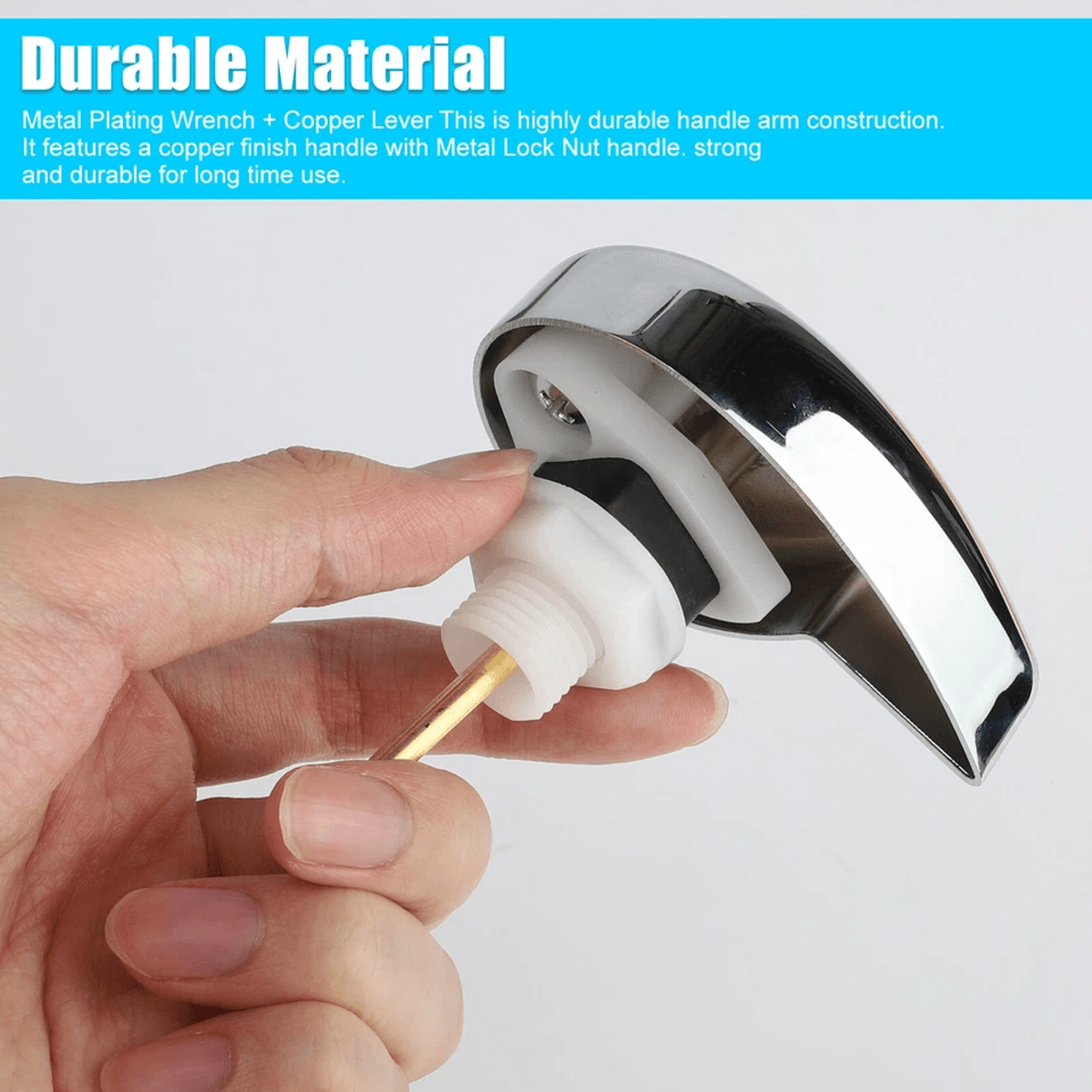 Easy Use Side Mount Toilet Flush Lever Handle Angle Adjustable Metal Handle For TOTO Kohler Tank Du 5