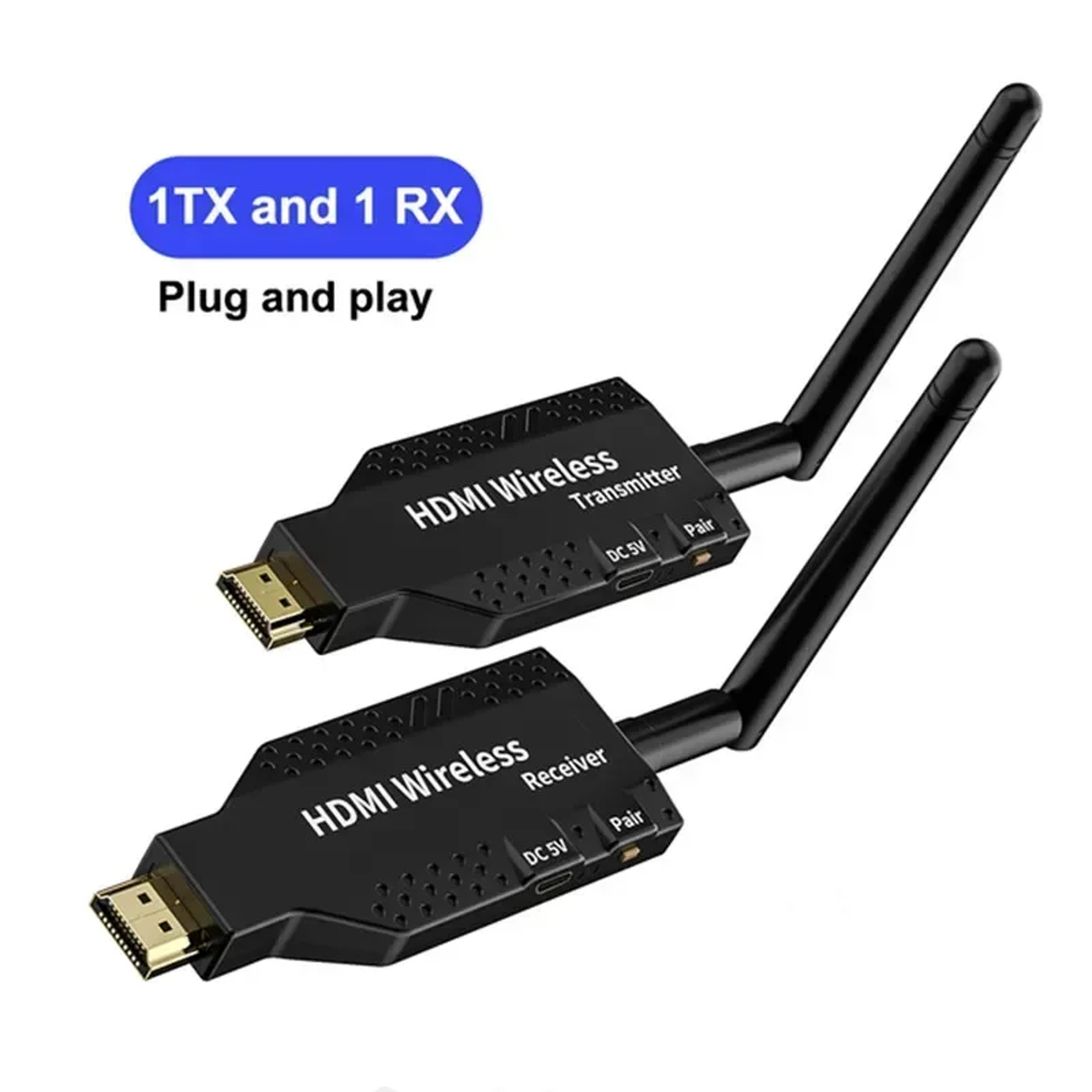 HDMI Wireless Transmitter  Receiver 1080P 50M Extender For 1 TX To 4 RX PS4 Laptop PC TV Monitor Pr 0