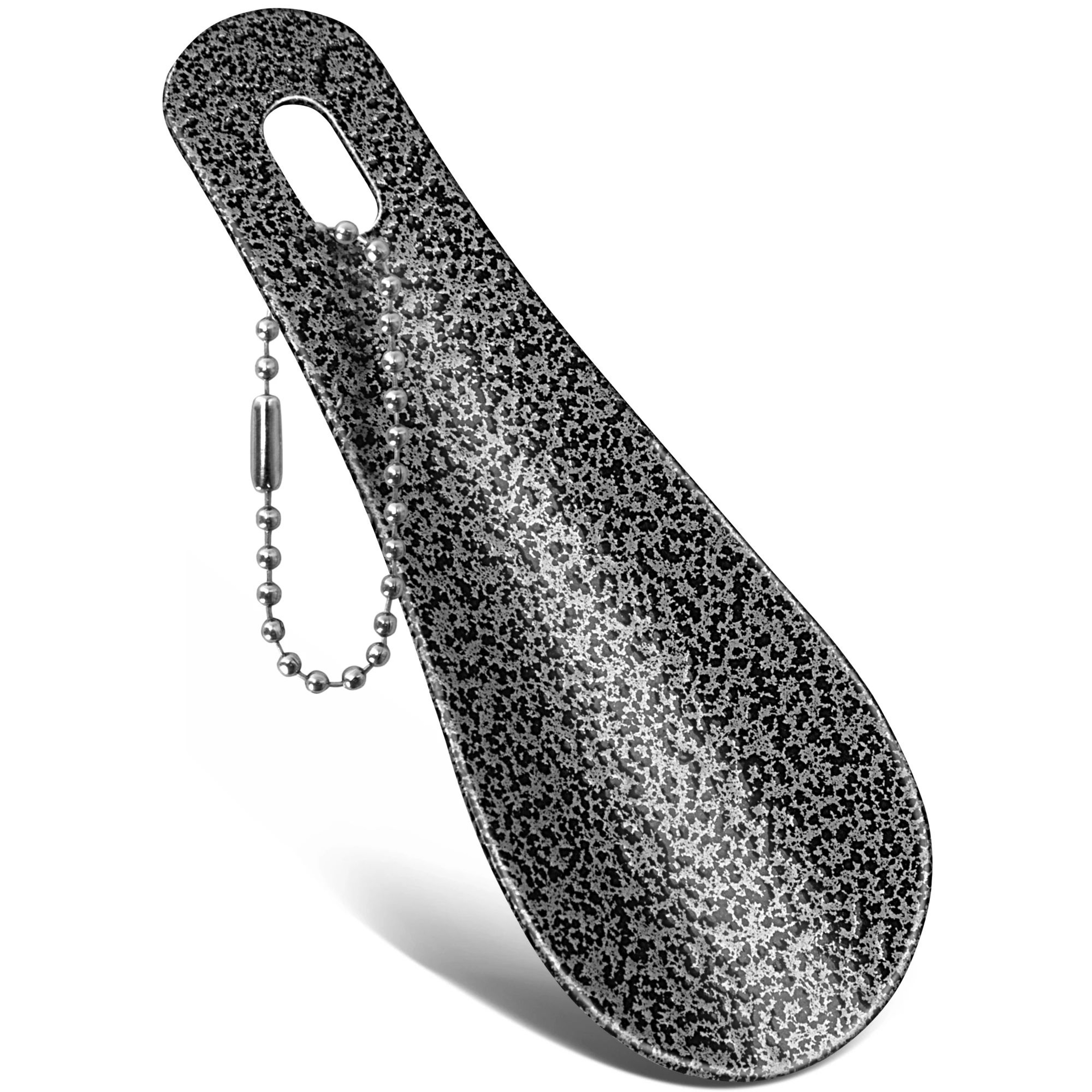 Portable Mini Black Shoehorn Stainless Steel Durable Shoe Horn With Key Ring Compact Travel Footwea 7