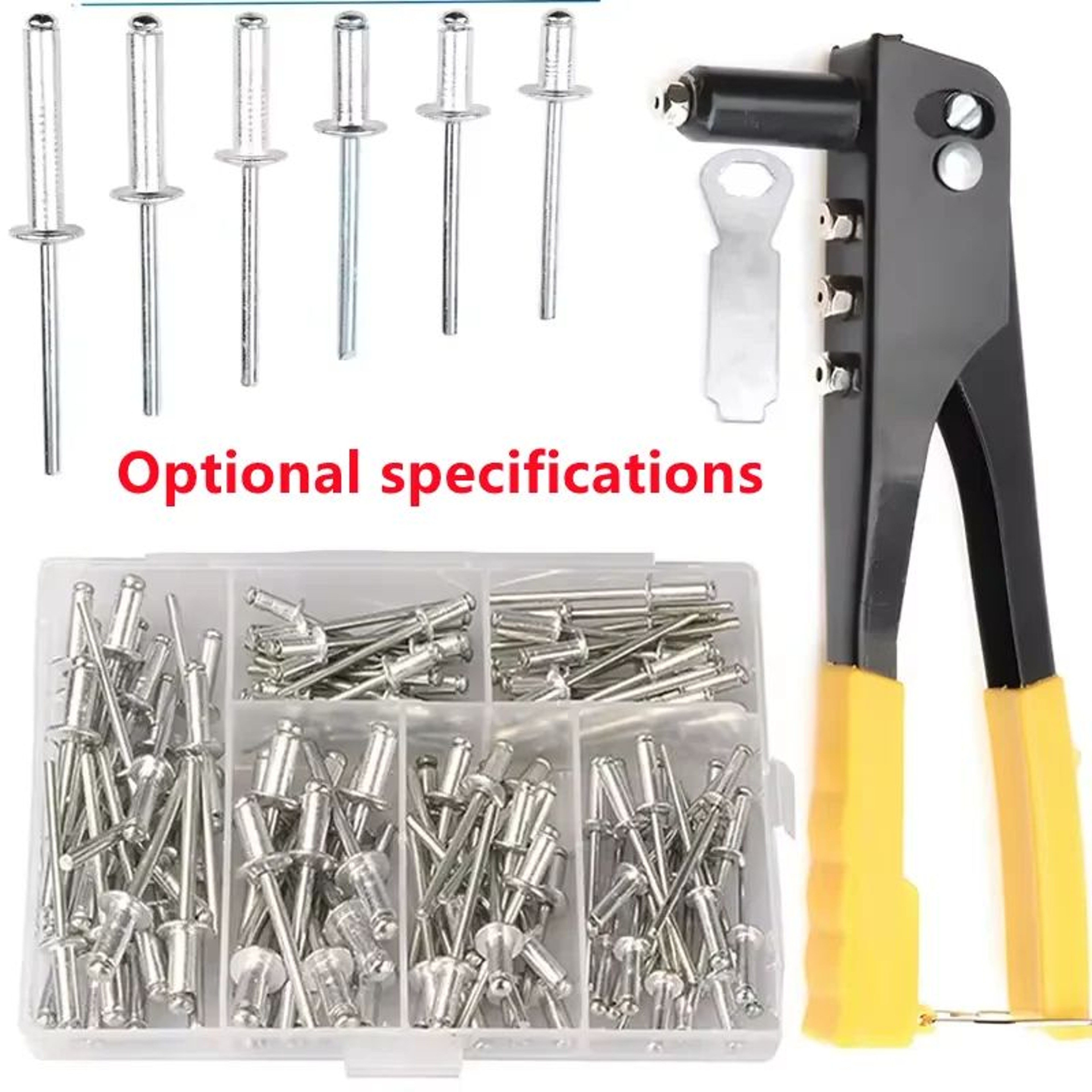Heavy Duty Riveter Set With Blind Rivets Professional Pop Rivet Gun Kit For Metal Automotive And DI