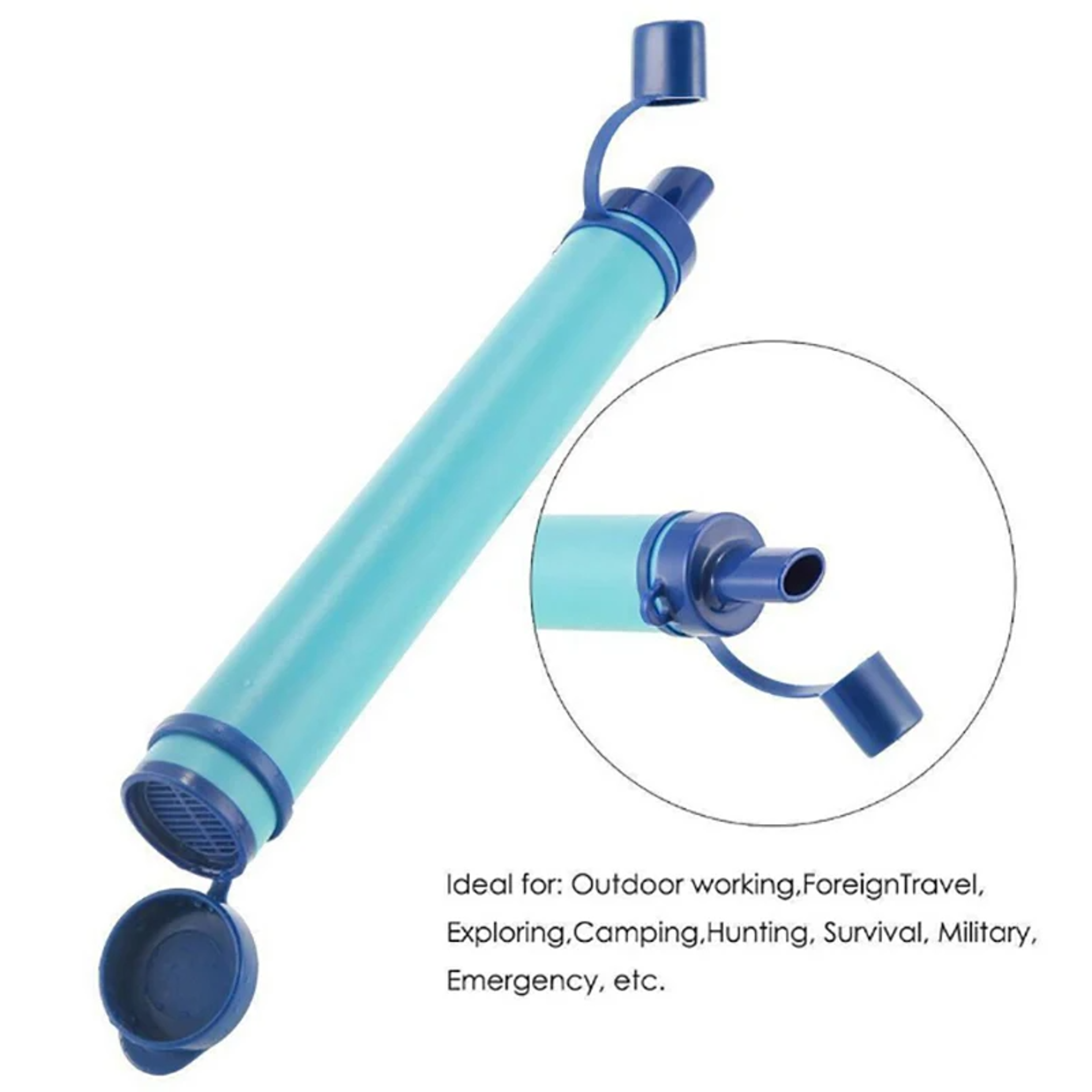 Portable Mini Water Filter Straw Outdoor Camping Purification for Hiking, Survival & Emergency Supplies – view 3