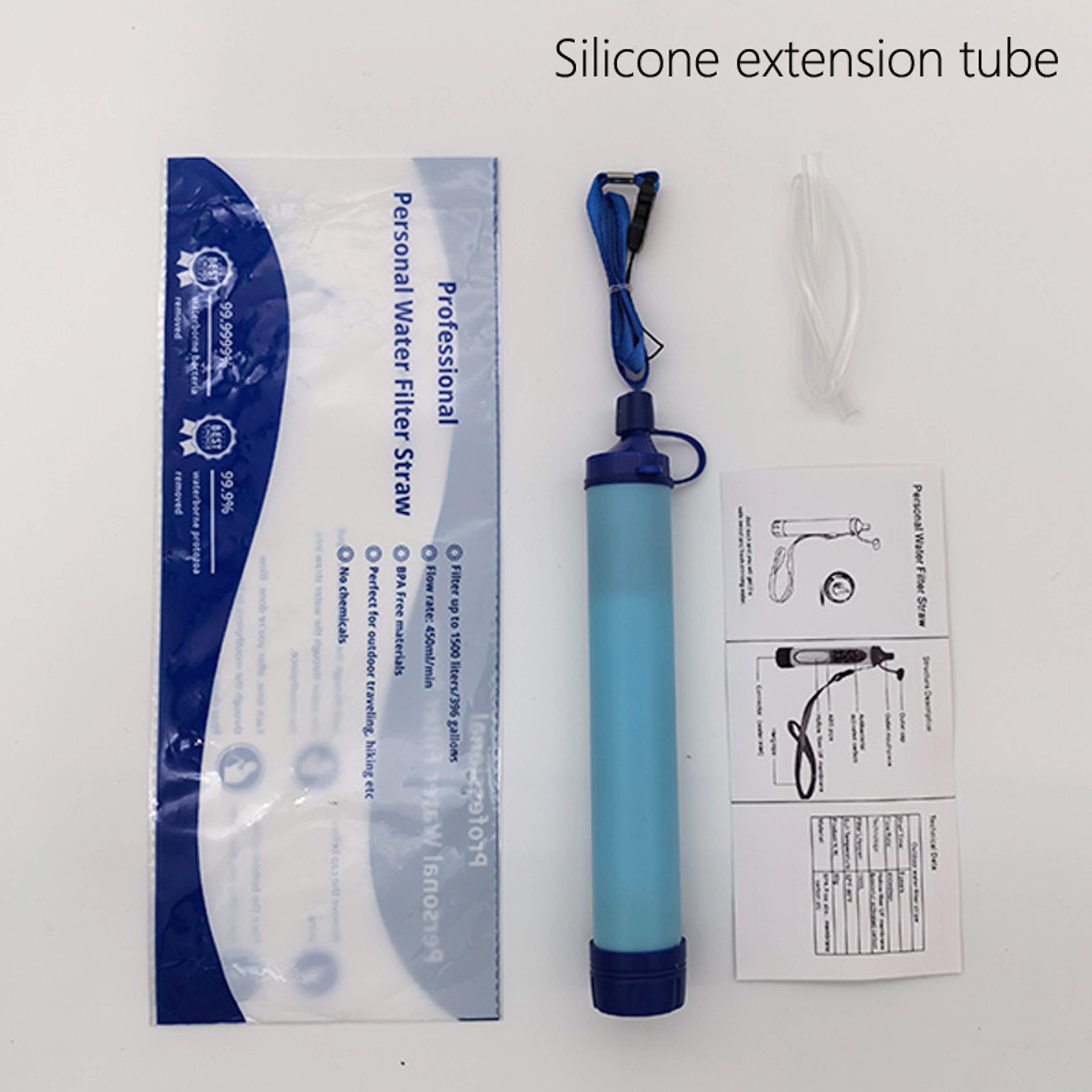 Portable Mini Water Filter Straw Outdoor Camping Purification for Hiking, Survival & Emergency Supplies – view 9