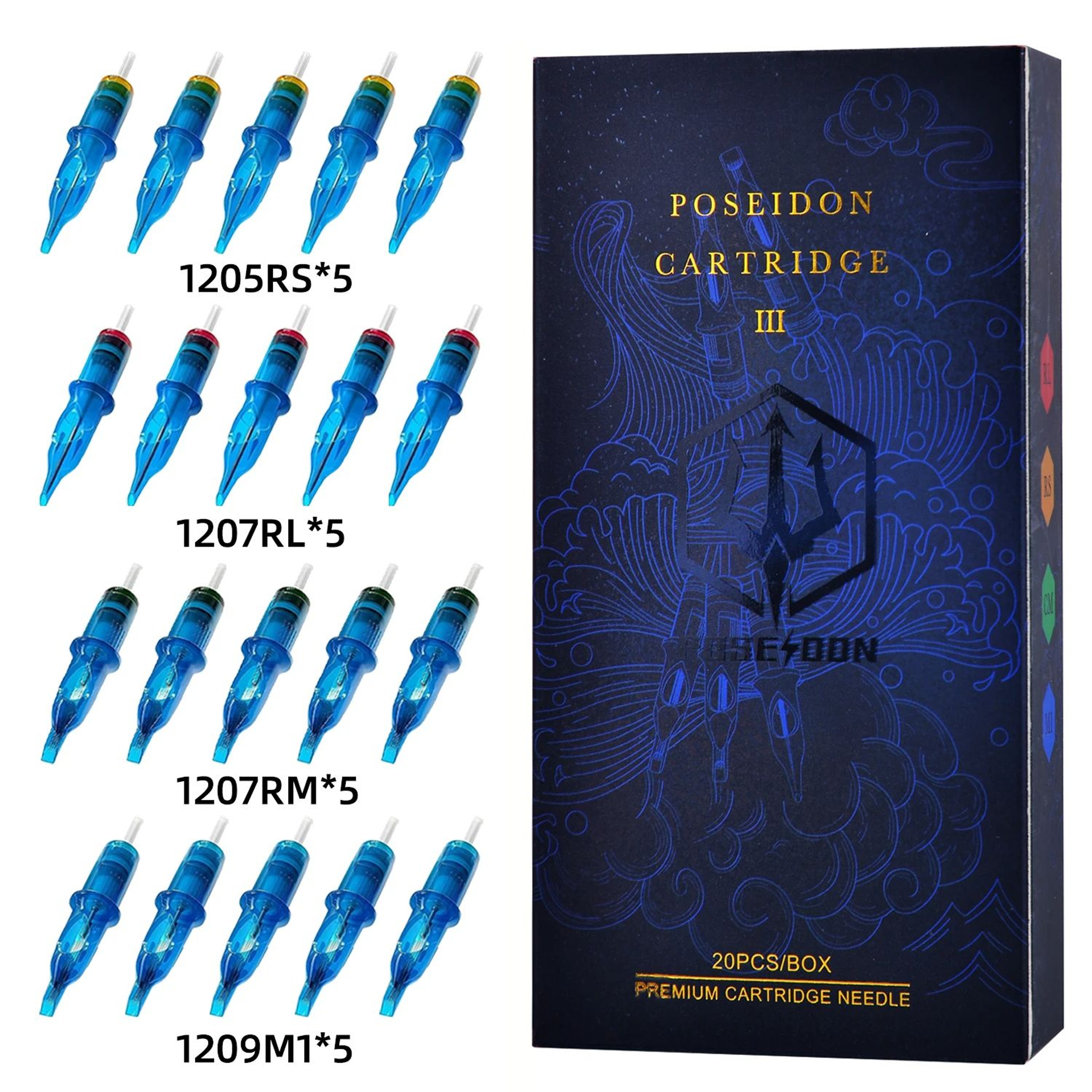Mixed Professional Tattoo Cartridge Needles With Membrane Safety Disposable Tattoo Needles For Arti 0
