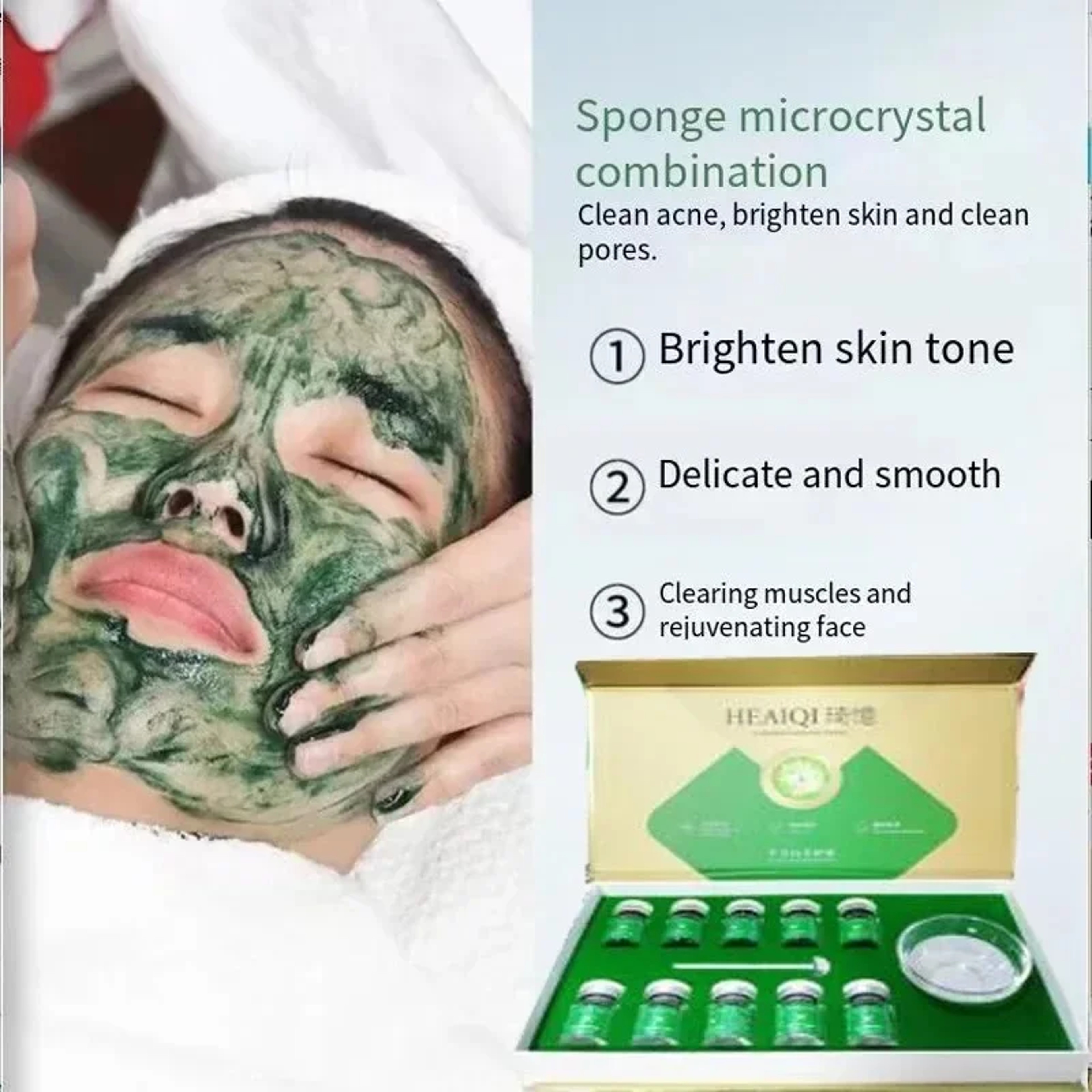 Sponge Microcrystal Spicules Freeze-Dried Powder Collagen Booster, Natural Skin Cell Renewal Treatment Deep Dermis – view 2