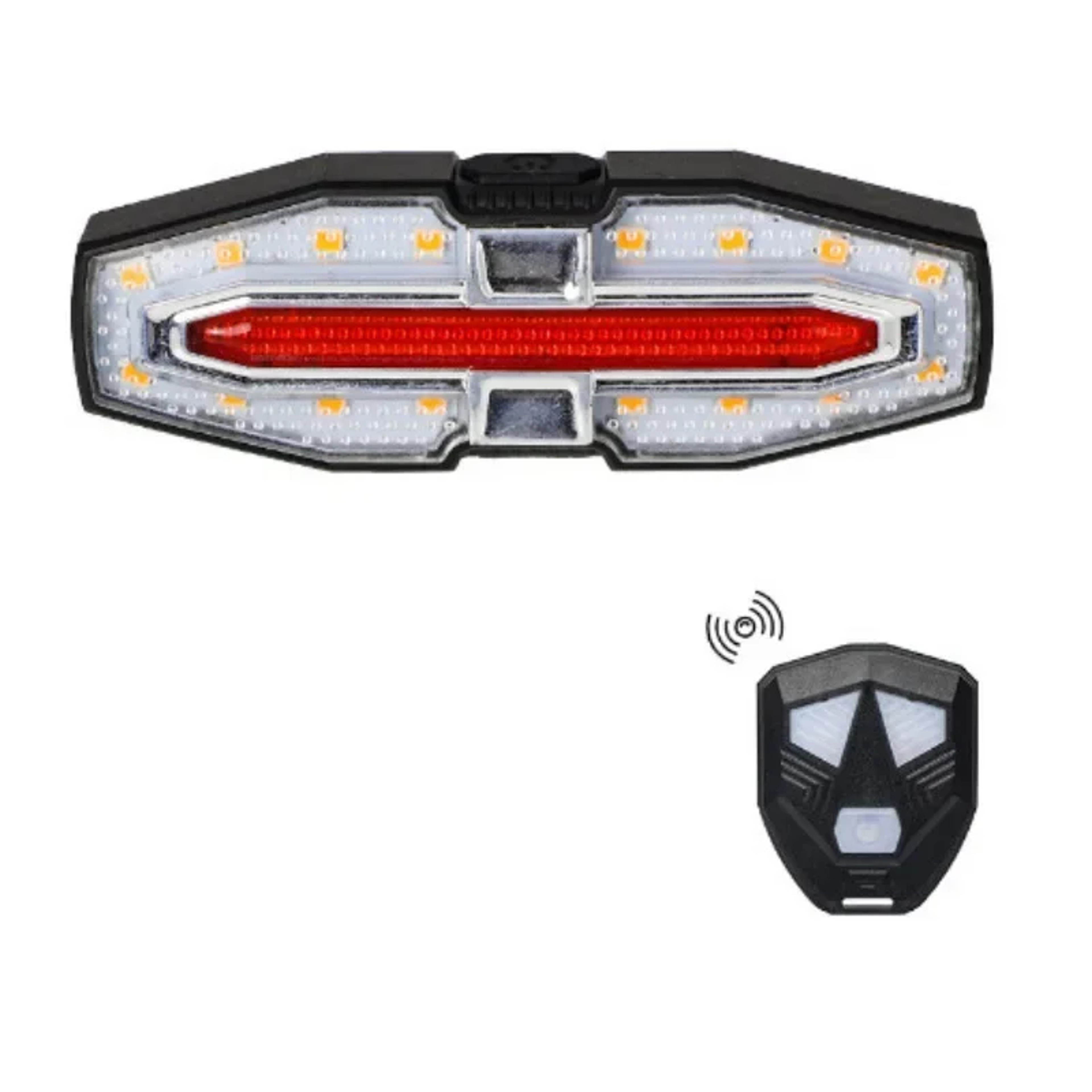 Wireless Rechargeable Bike Tail Light with Turn Signals & Brake Warning, Remote Controlled Cycling Back Light for Night – view 7