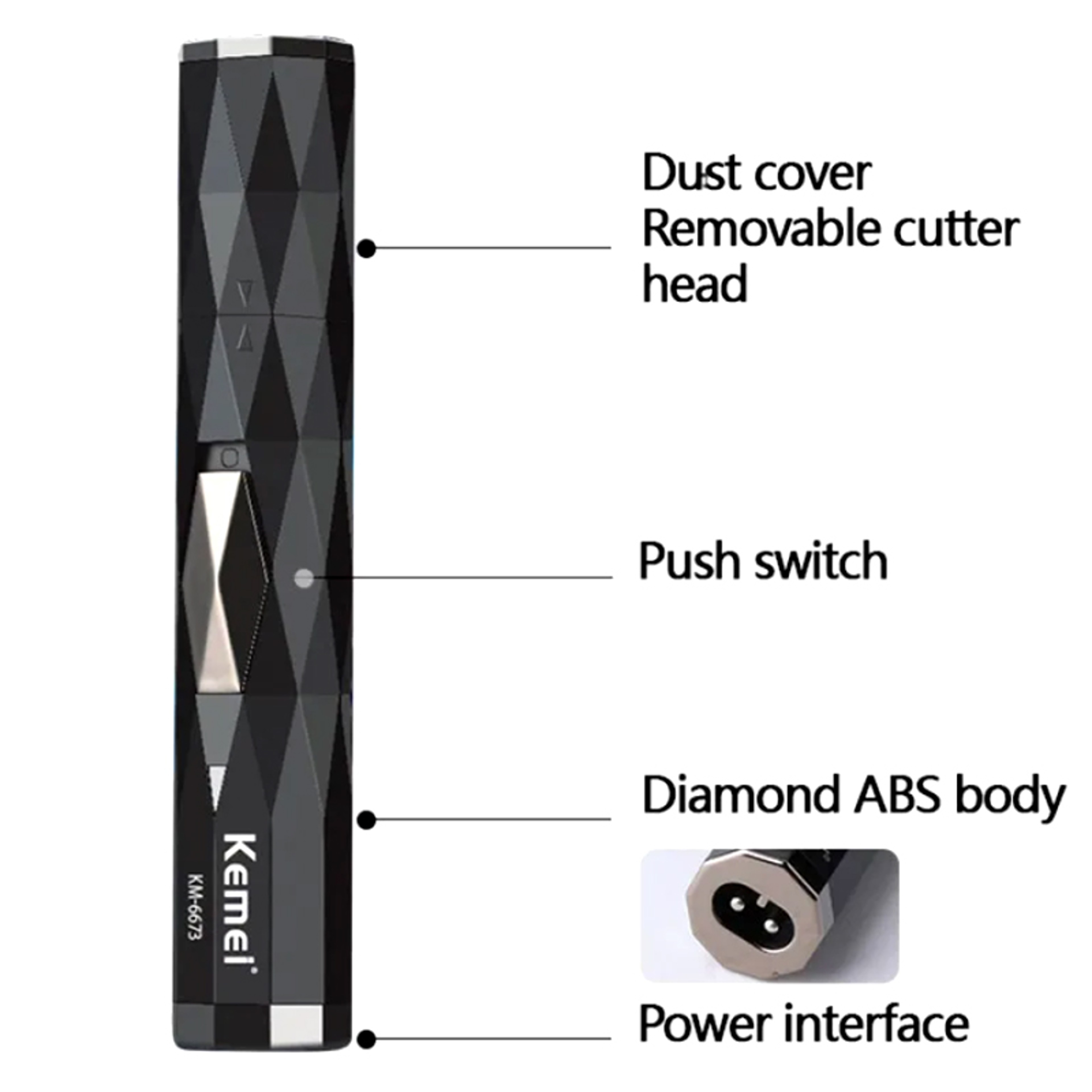 Nose Hair Trimmer Men Rechargeable Ear Cleaner & Eyebrow Shaper, Portable Electric Beard Facial Hair Removal Machine – view 6