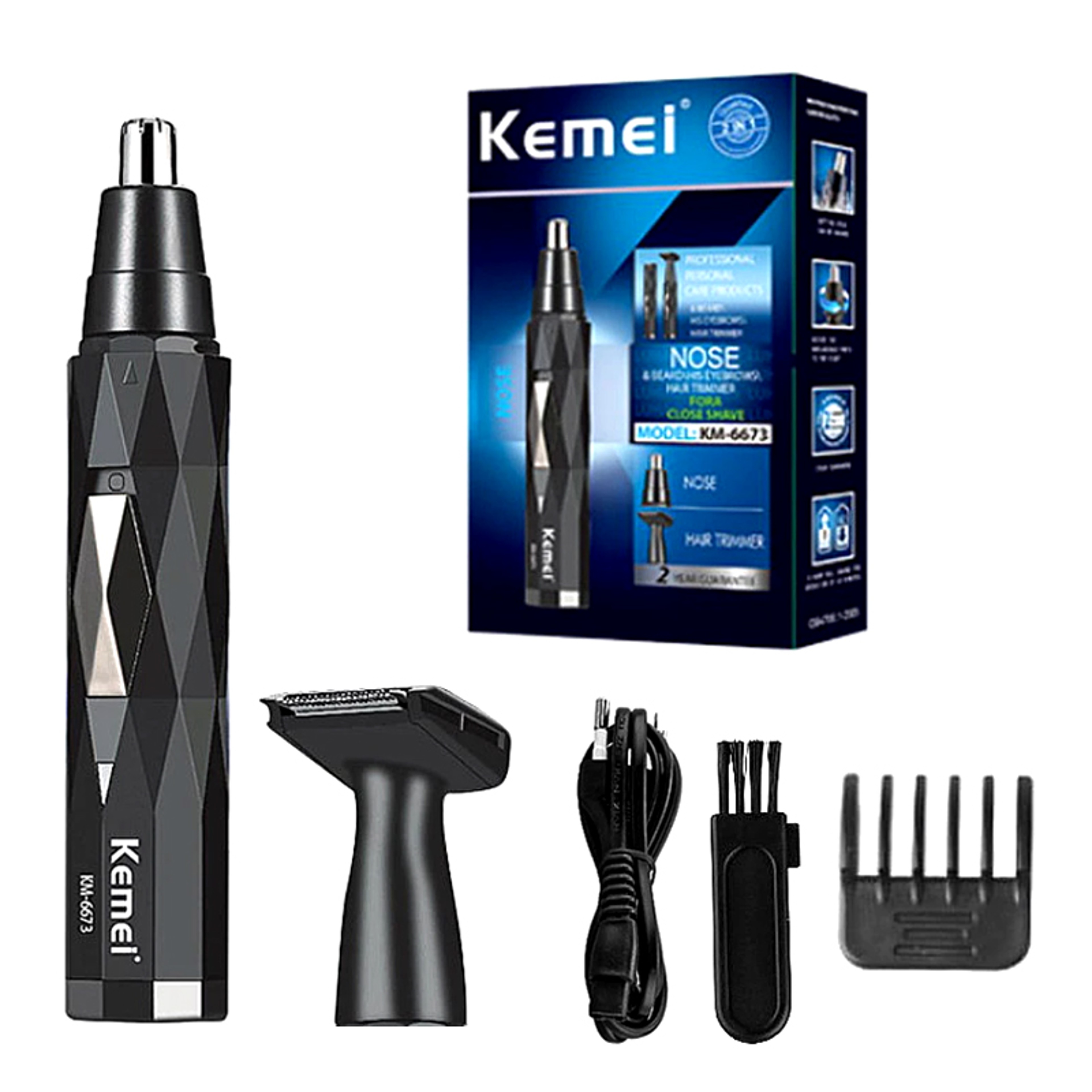 Nose Hair Trimmer Men Rechargeable Ear Cleaner & Eyebrow Shaper, Portable Electric Beard Facial Hair Removal Machine – view 7