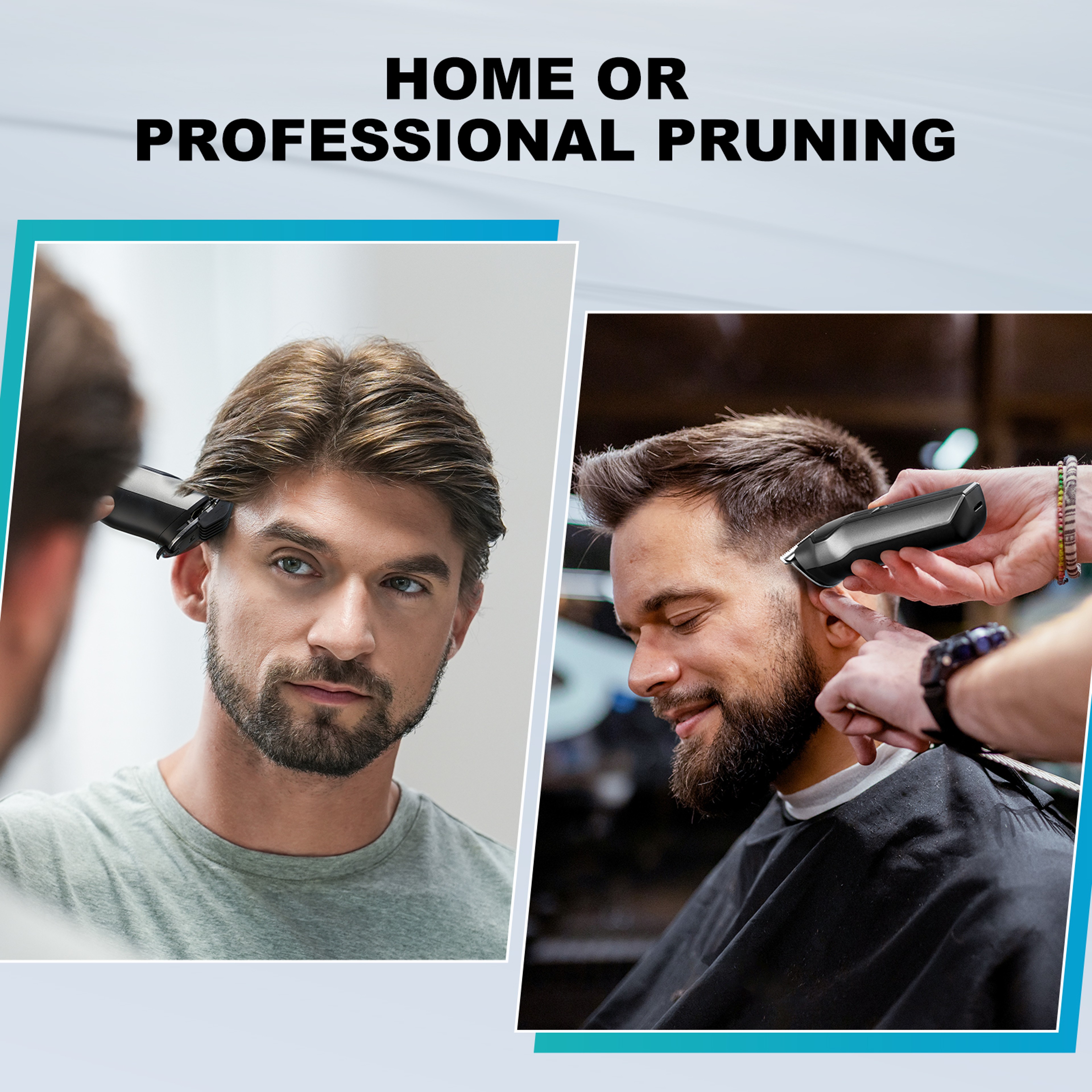 Rechargeable Cordless Hair Clipper Beard Nose Trimmer Set Waterproof Hair Cutting Machine with LED Display for Men Groom – view 6