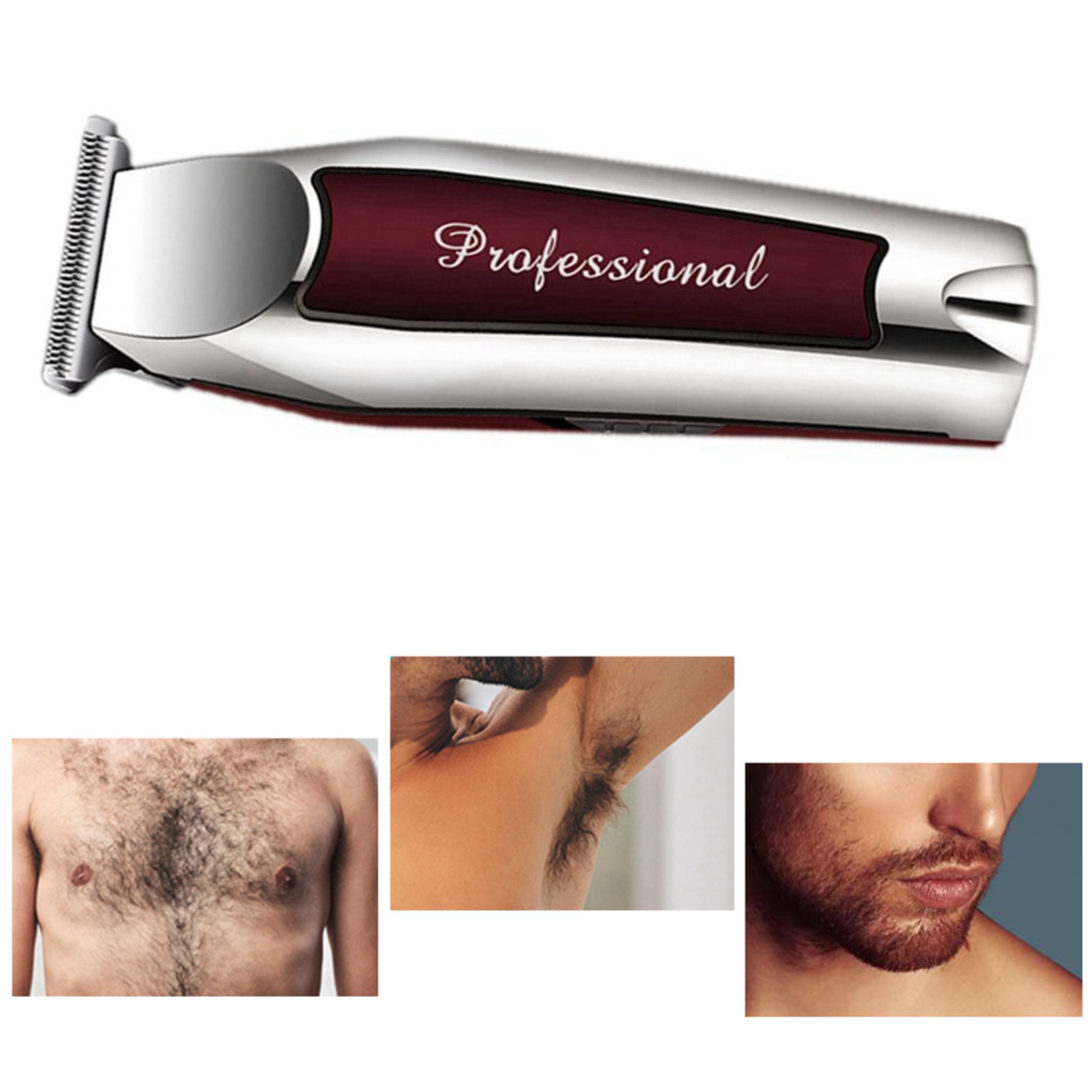 Professional Cordless Hair Clipper for Men, Rechargeable Beard Trimmer, Grooming Hair Cutting Machine with Sharp Edge – view 2