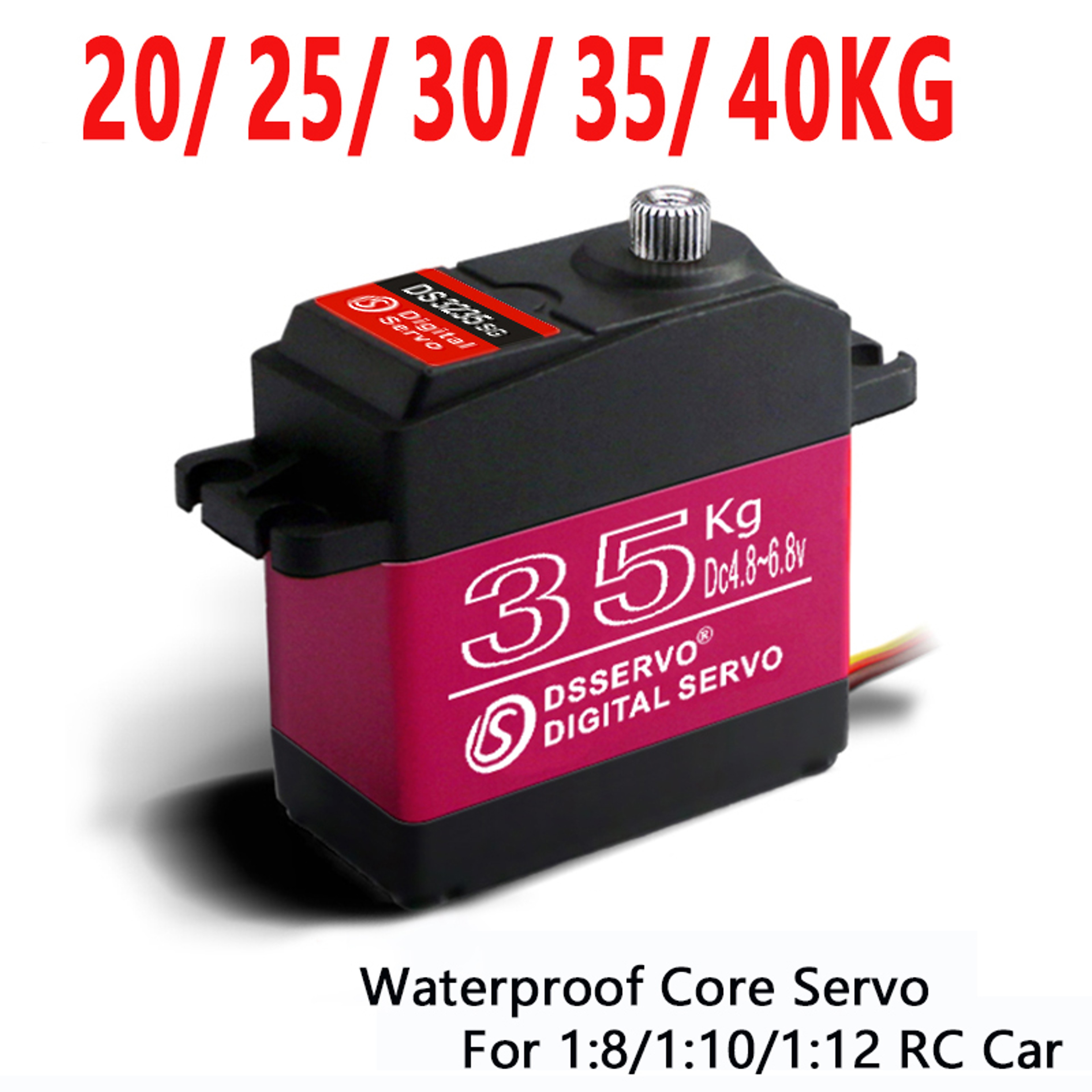 High Torque Waterproof Digital Servo, Metal Gear for RC Baja, 1/8 & 1/10 Scale – view 1