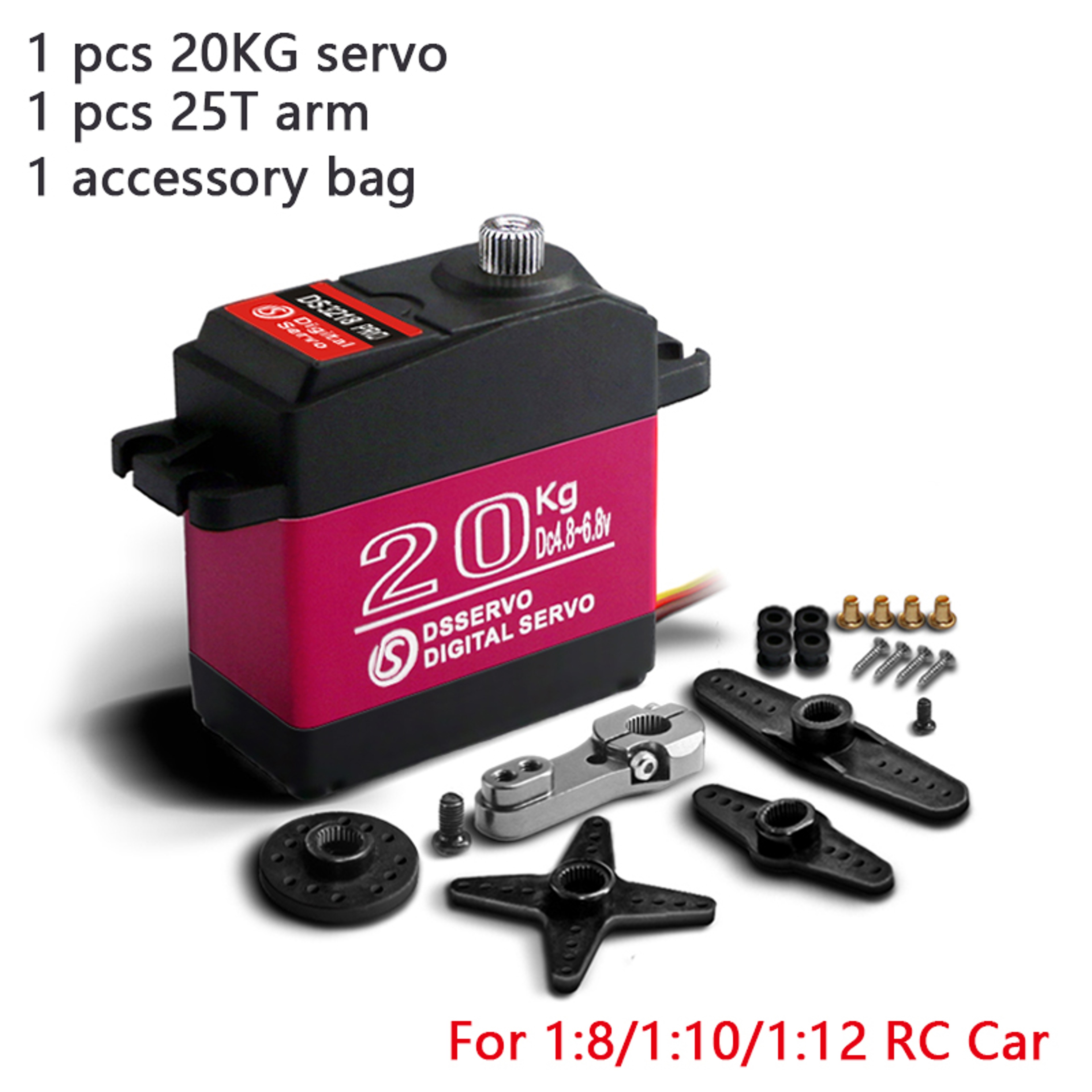 High Torque Waterproof Digital Servo, Metal Gear for RC Baja, 1/8 & 1/10 Scale – view 8