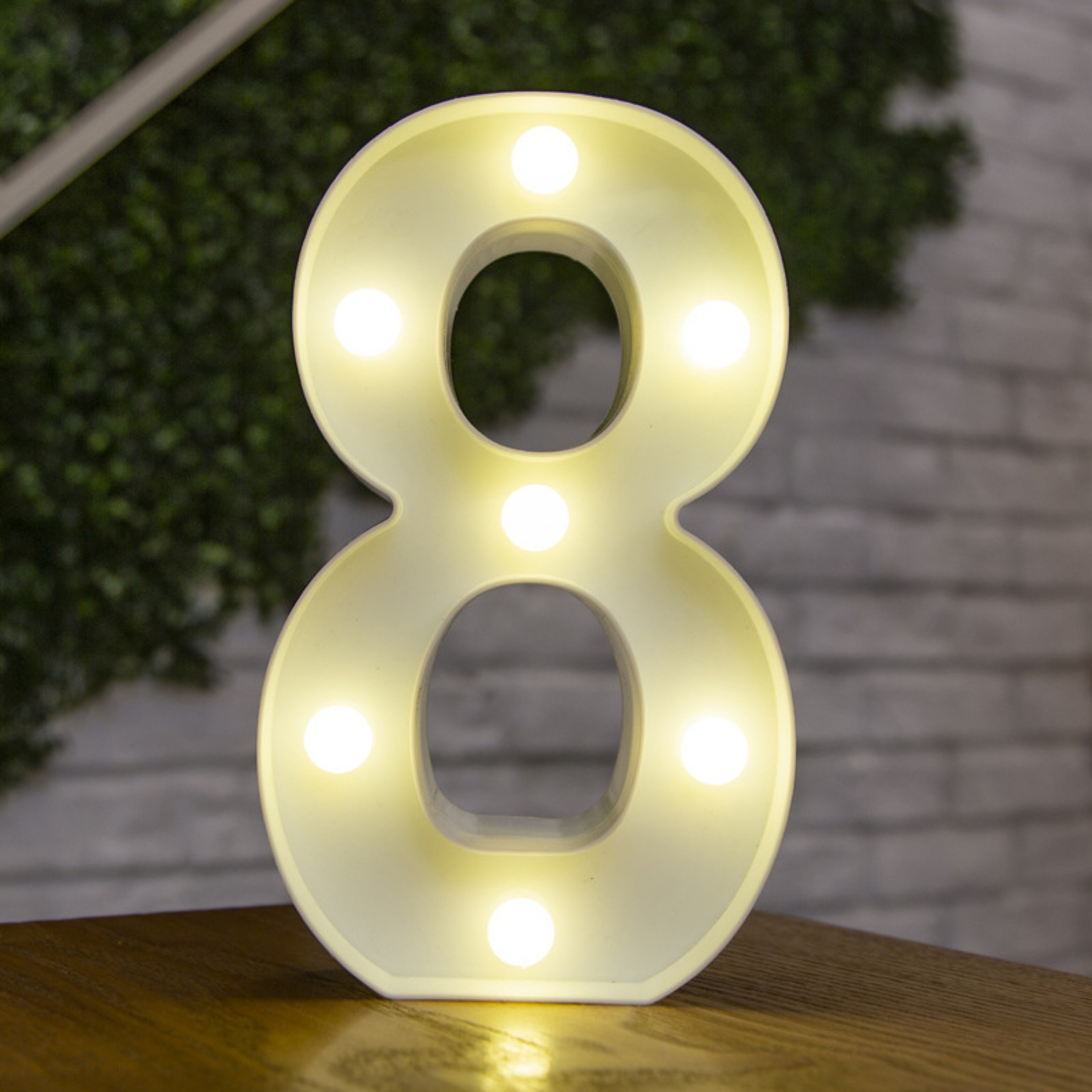 Battery Powered Alphabet Letter LED Lights, Luminous Warm Night Number Lamp for Home Decor, Christmas, Wedding, Birthday – view 8