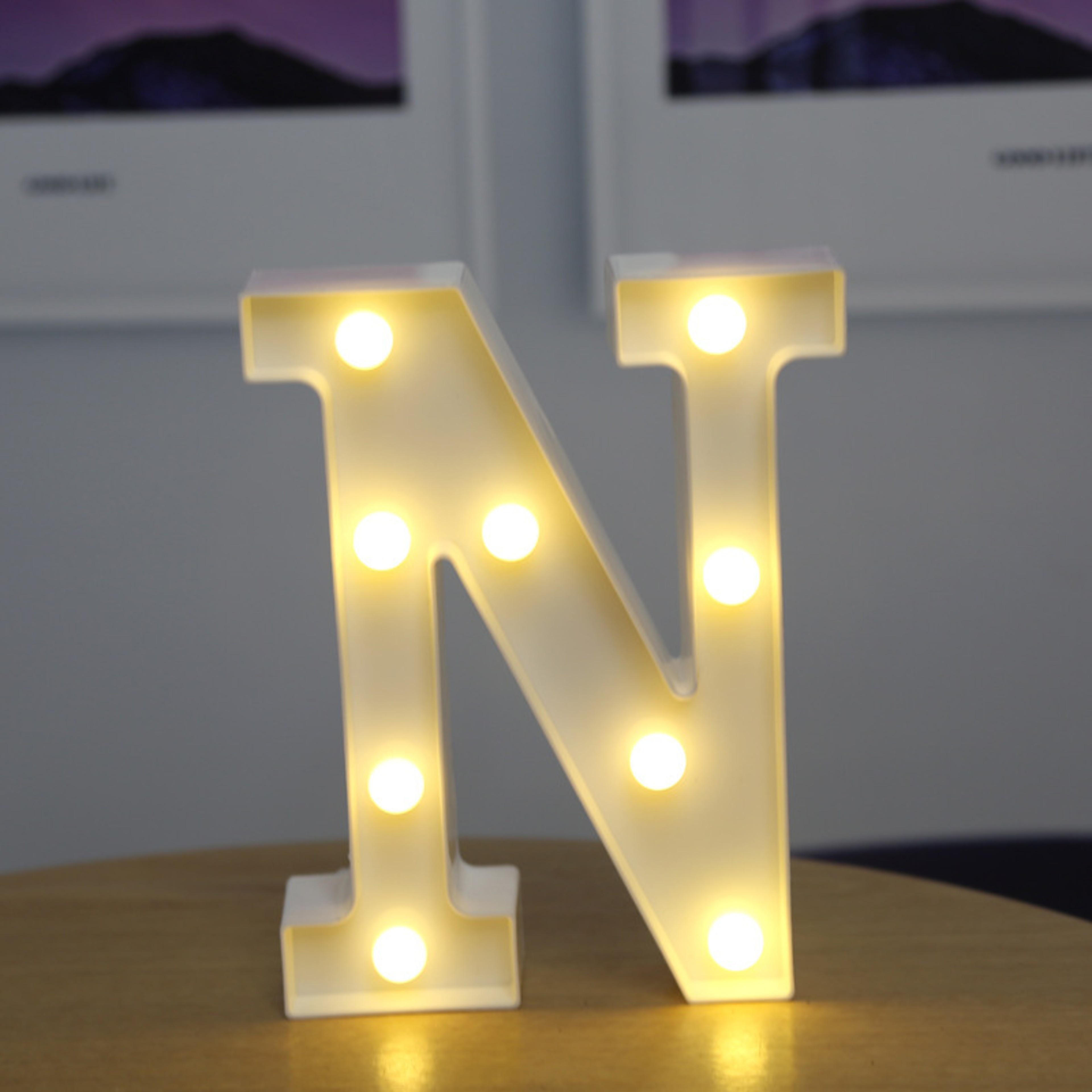 Battery Powered Alphabet Letter LED Lights, Luminous Warm Night Number Lamp for Home Decor, Christmas, Wedding, Birthday – view 22