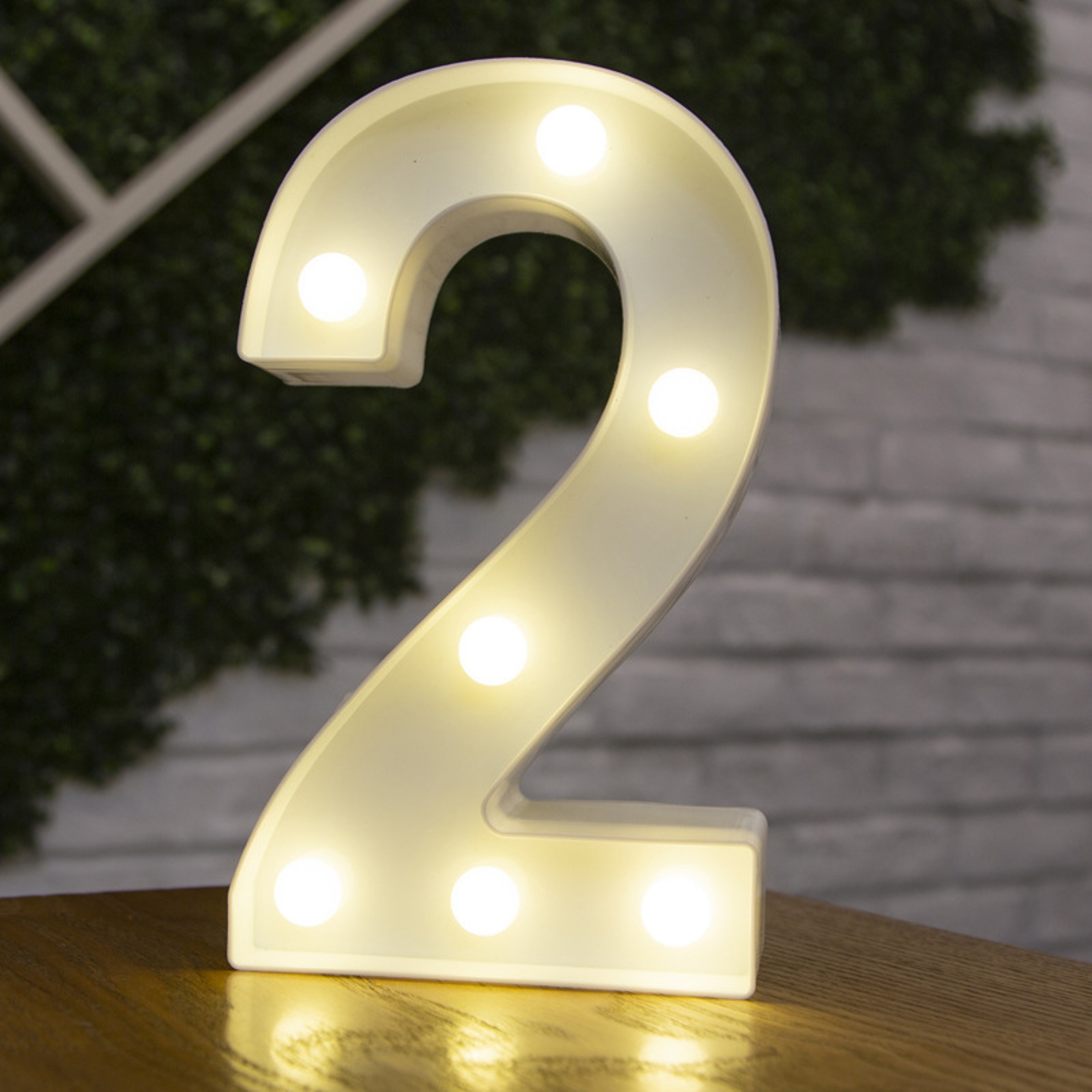 Battery Powered Alphabet Letter LED Lights, Luminous Warm Night Number Lamp for Home Decor, Christmas, Wedding, Birthday – view 41