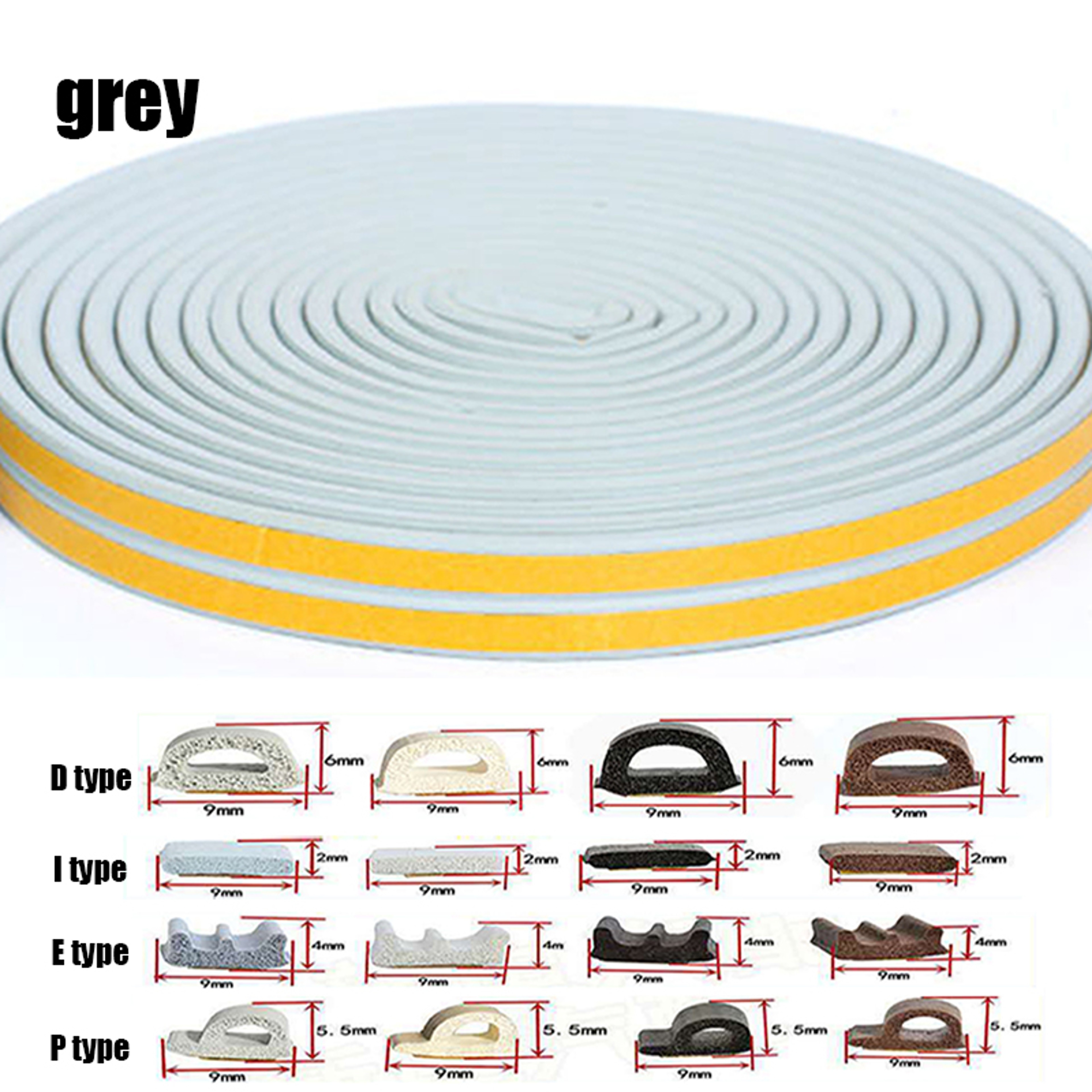 Self-Adhesive, Acoustic Foam Door Window Seal Strip, DIEP Rubber Weatherstrip for Insulation, Windproofing & Soundproof – view 10