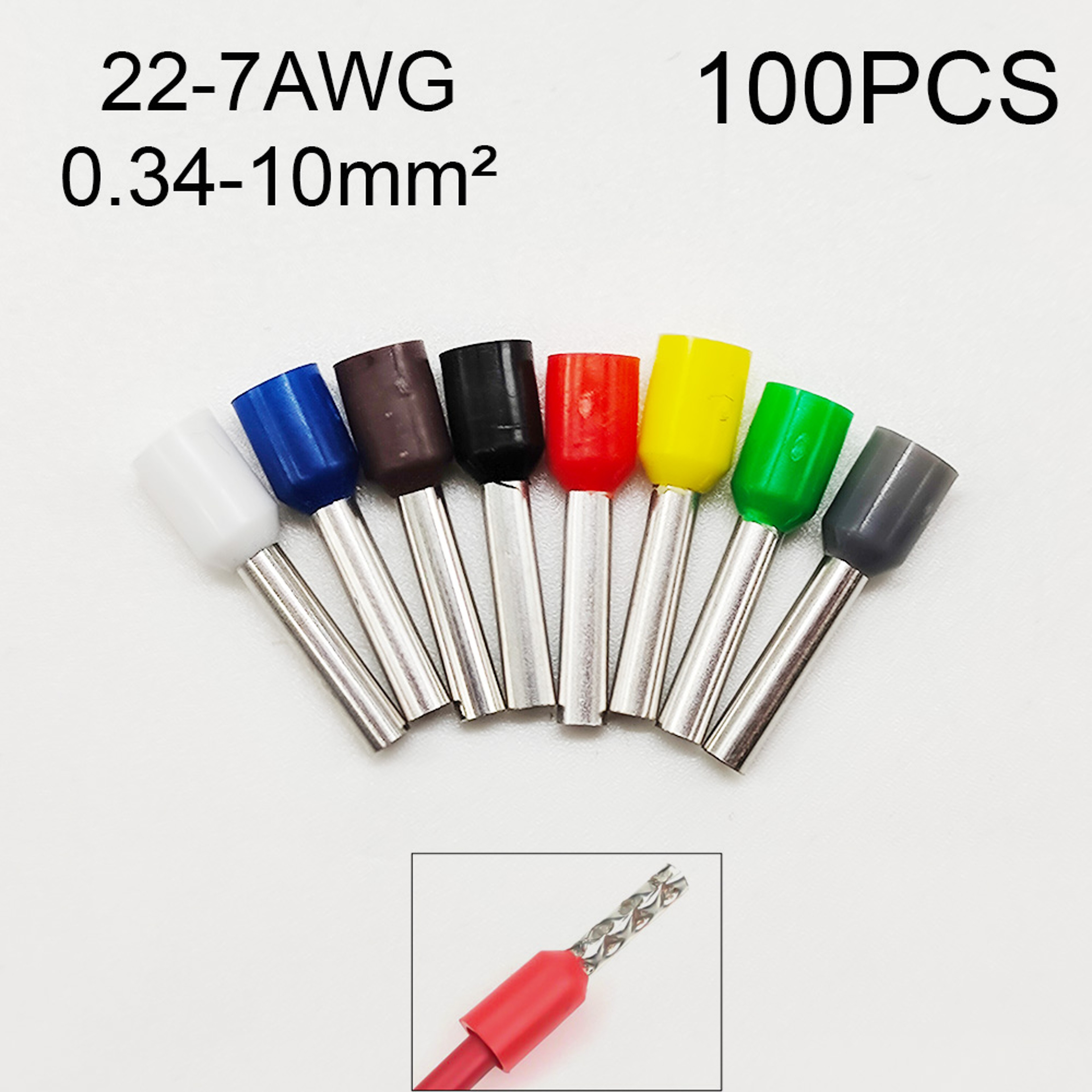 Electrical Wire Connectors Crimp Terminal Kit Insulated Ferrule Car Accessories Cable End Crimps Wire Terminal Connector – view 1