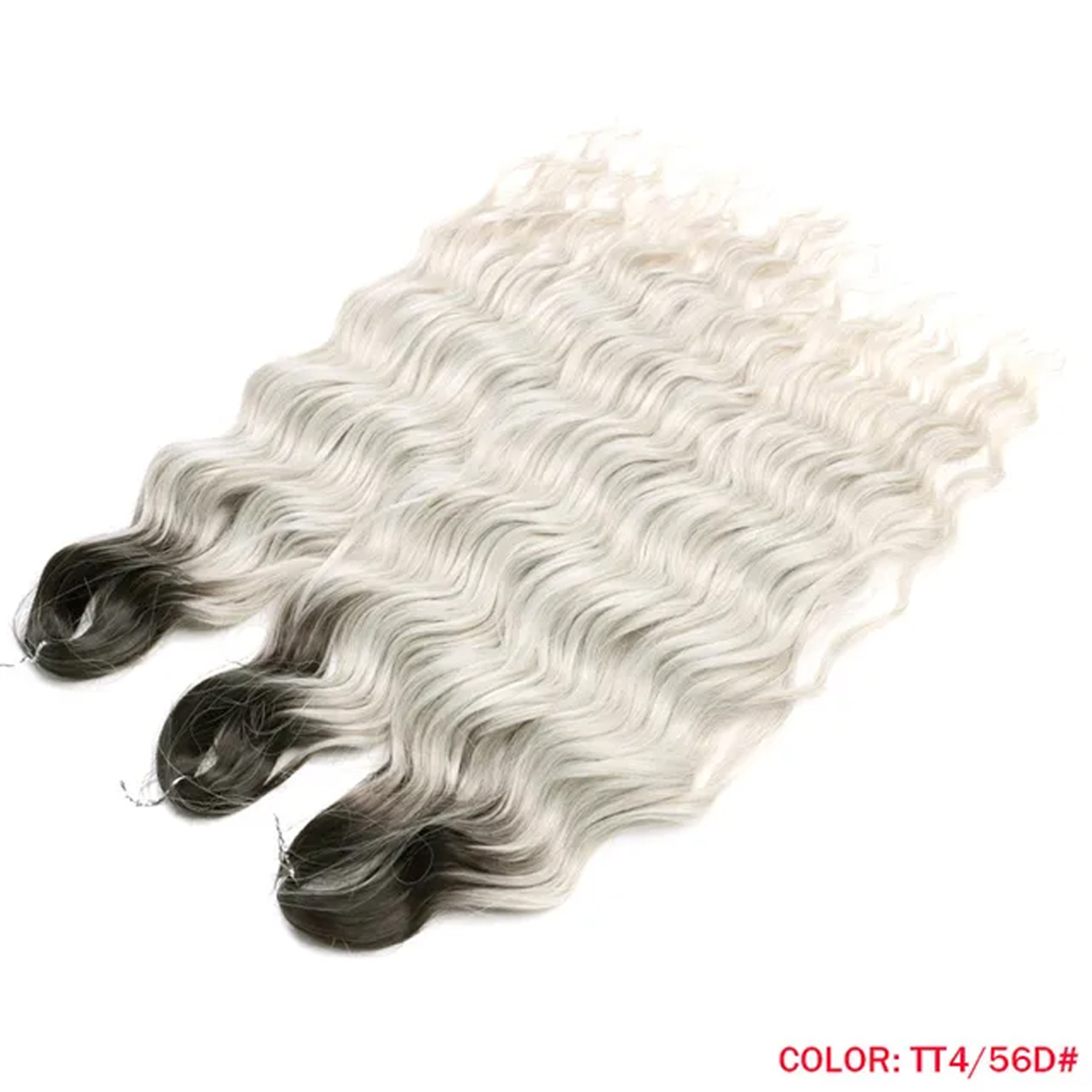 Noble Hair Synthetic Loose Deep Wave Braiding Hair Extensions Ombre Blonde Twist Crochet Curly Water Wave Braid – view 8