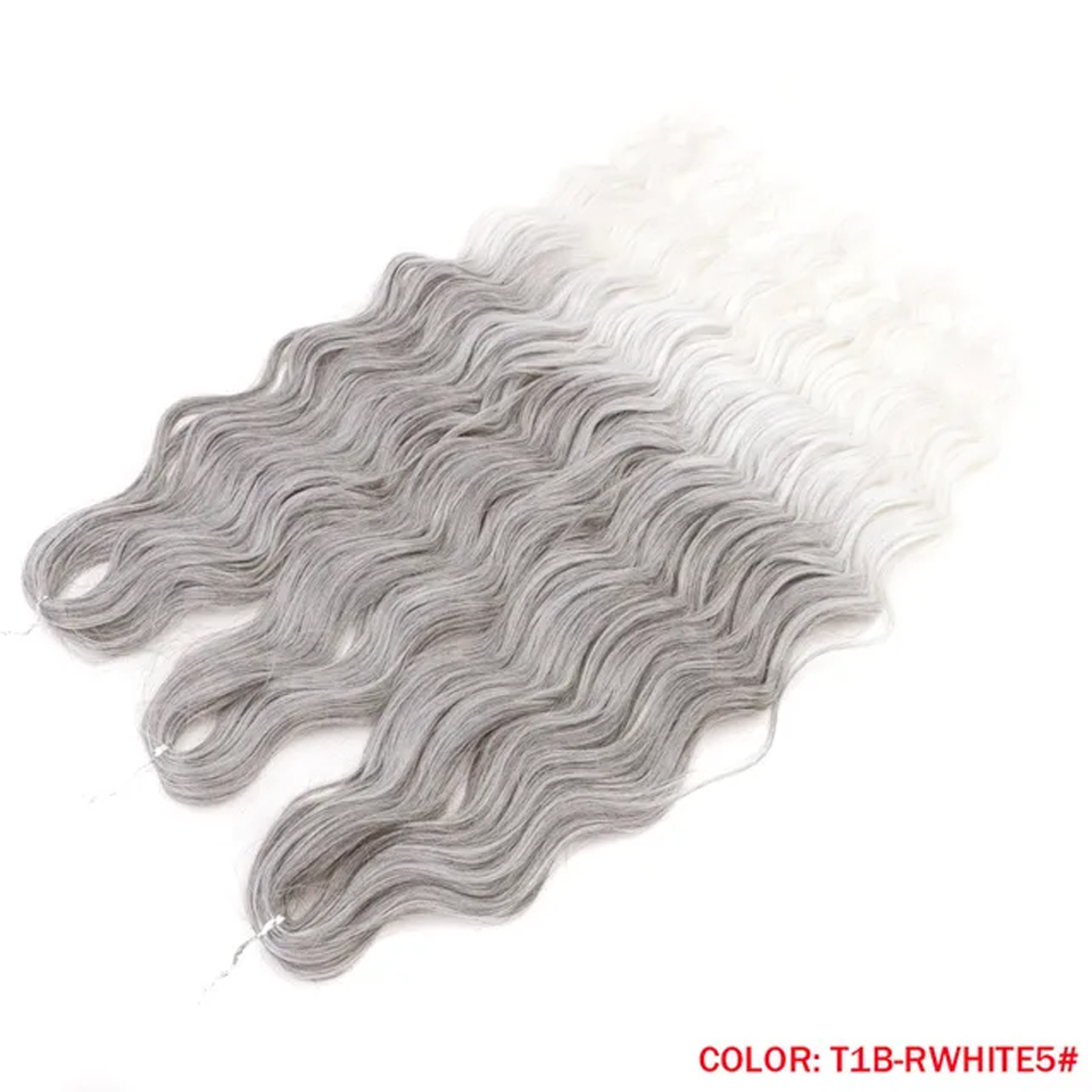 Noble Hair Synthetic Loose Deep Wave Braiding Hair Extensions Ombre Blonde Twist Crochet Curly Water Wave Braid – view 16