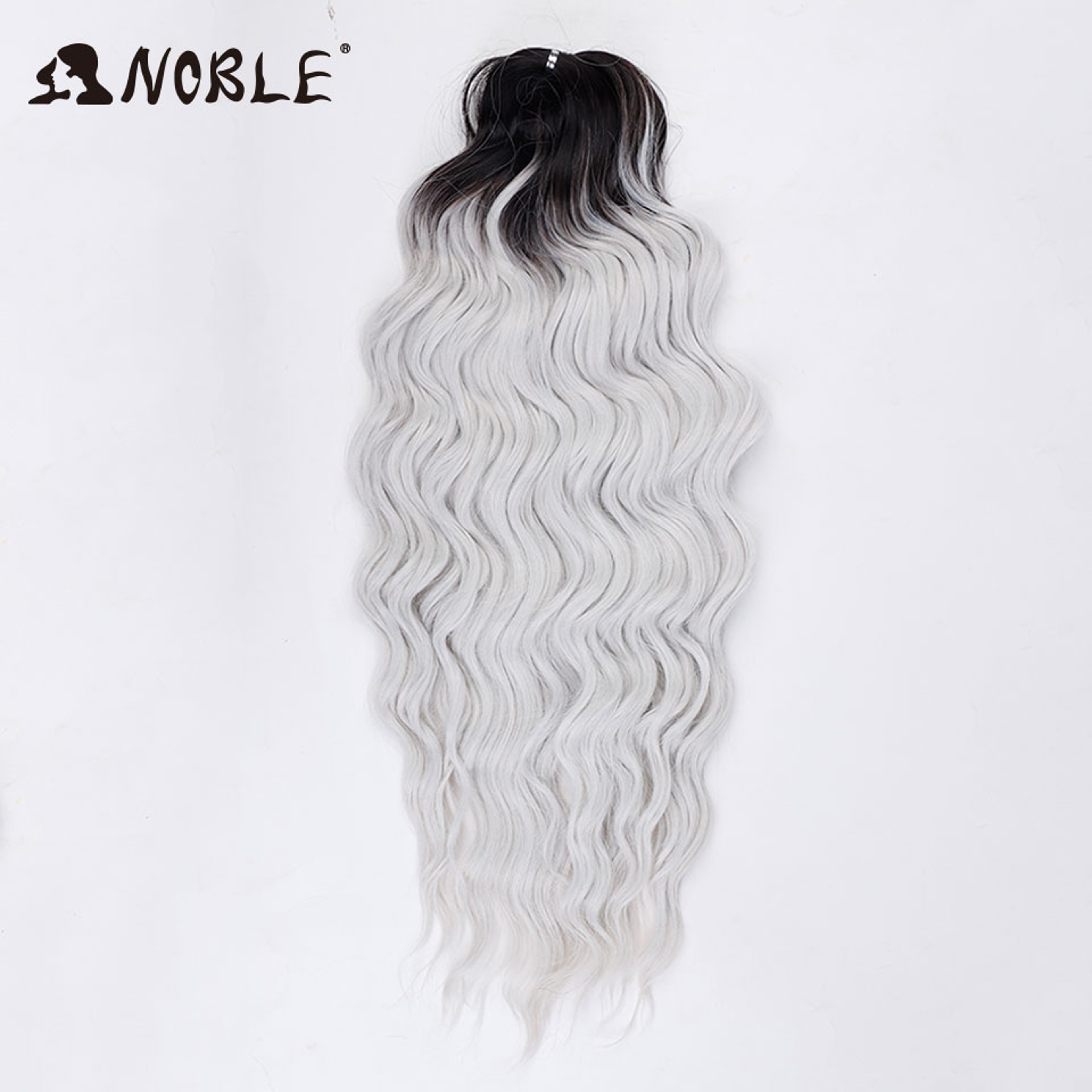 Noble Hair Synthetic Loose Deep Wave Braiding Hair Extensions Ombre Blonde Twist Crochet Curly Water Wave Braid – view 62