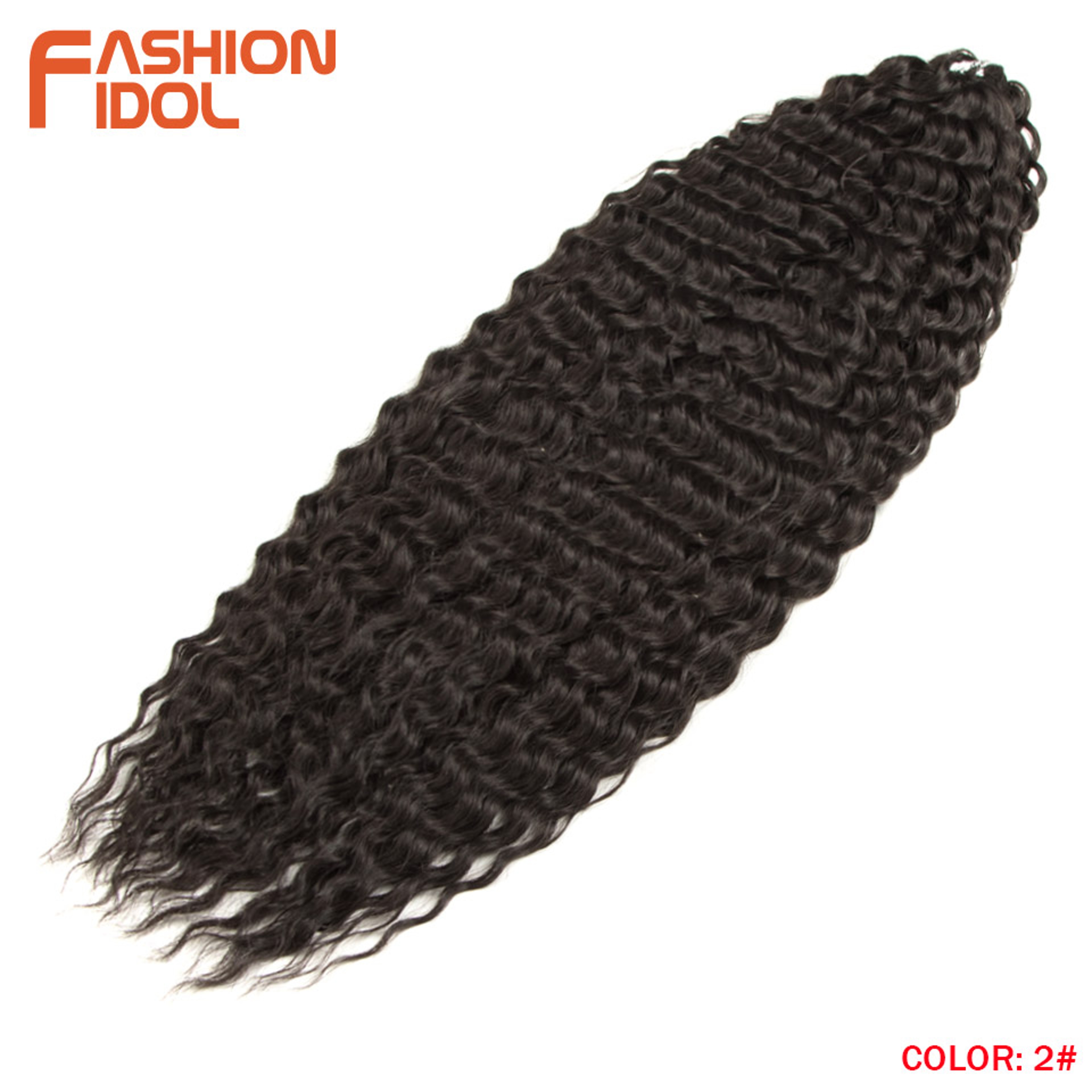 Ariel Hair Water Wave Crochet Braids, Synthetic Twist Curly Hair Ombre Blonde Brown Deep Wave Braiding Hair Extensions – view 53