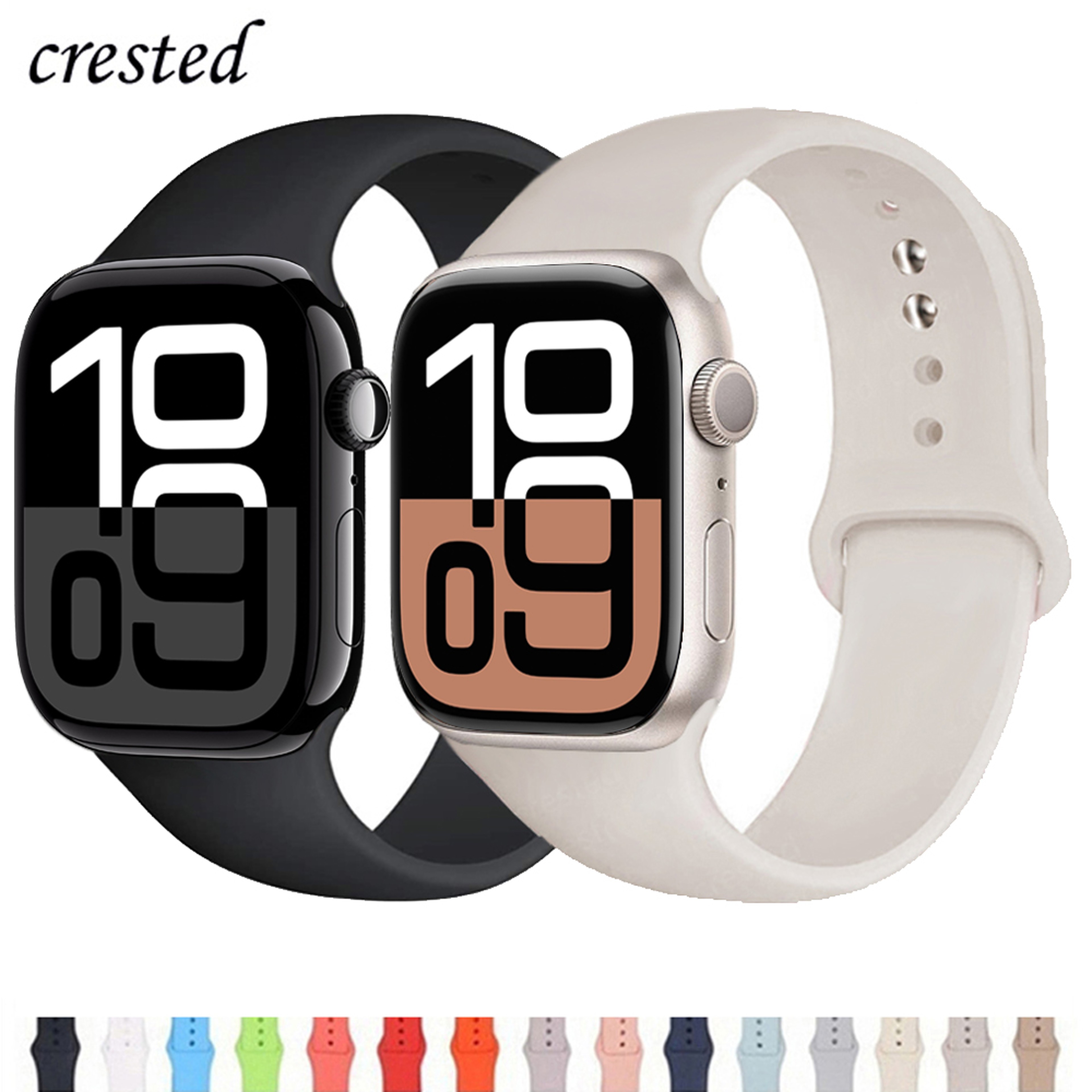 Apple Watch Silicone Sport Band, Strap for iWatch Series Soft Replacement Bracelet – view 1