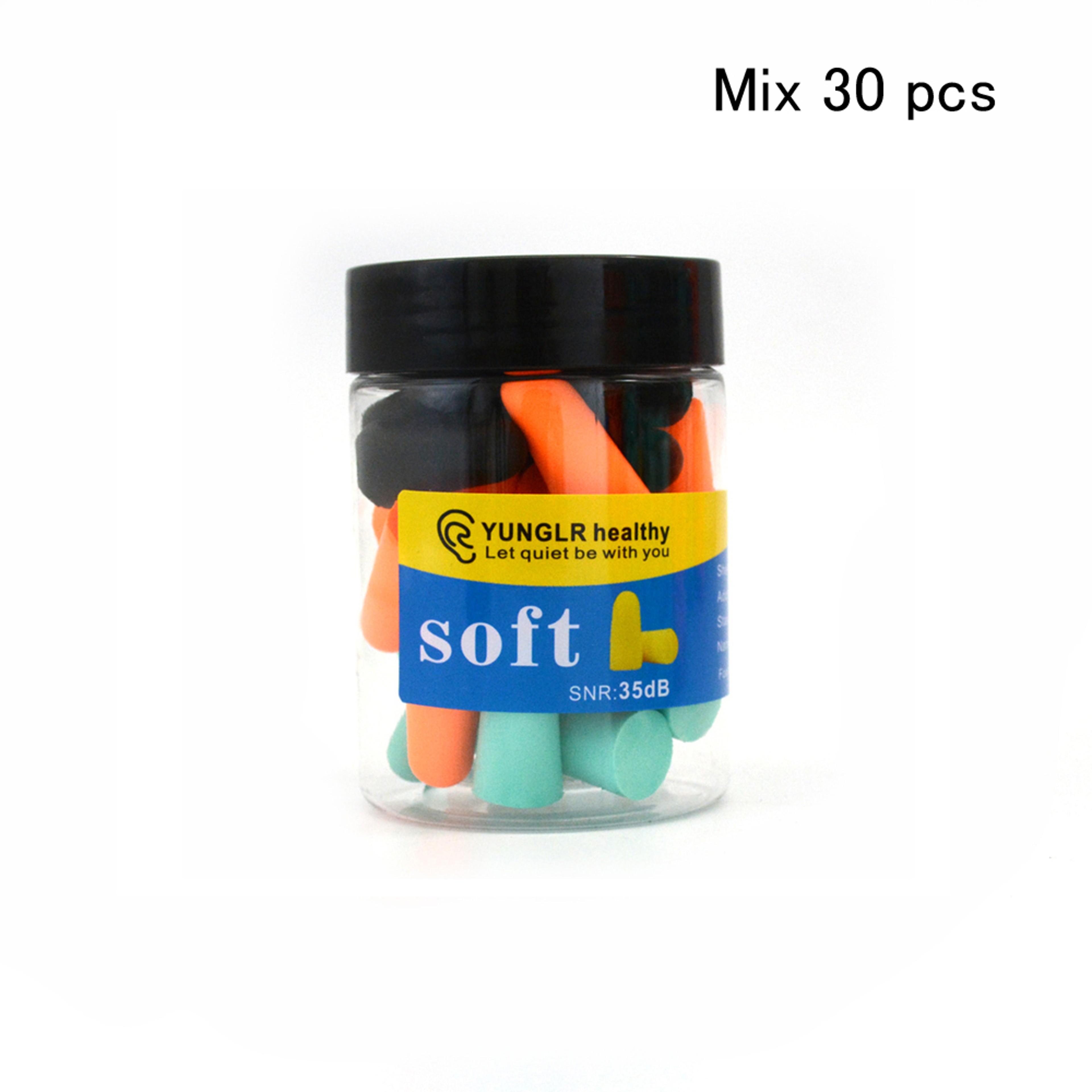 Soft Foam Earplugs For Sleeping Noise Reduction Sound Cancelling Travel Ear Plugs Protection AntiBr 6