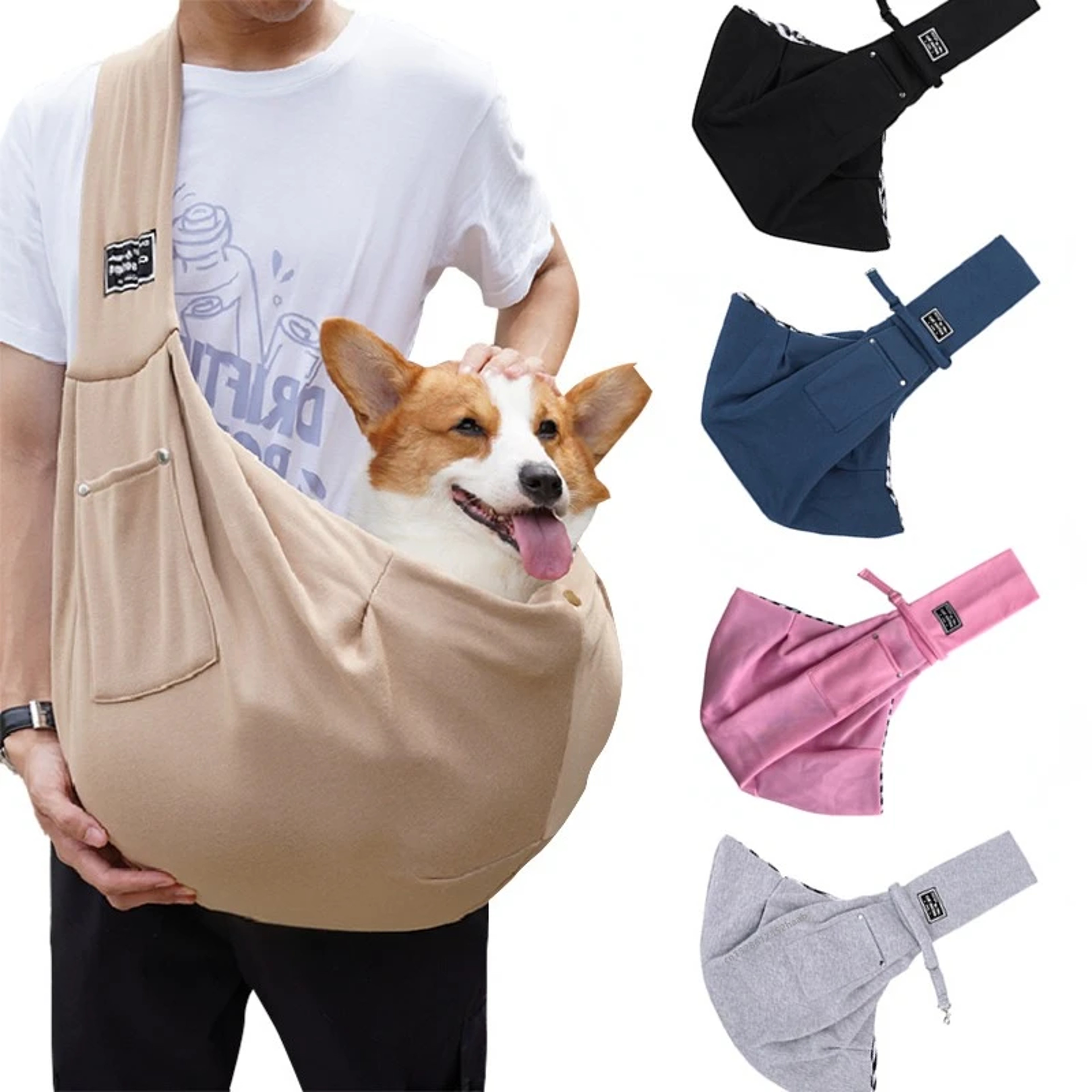 Comfortable Dog Bag – Pet Crossbody Shoulder Bag for Outdoor Travel, Portable Cat & Puppy Sling Carrier – Hands-Free Pet – view 1